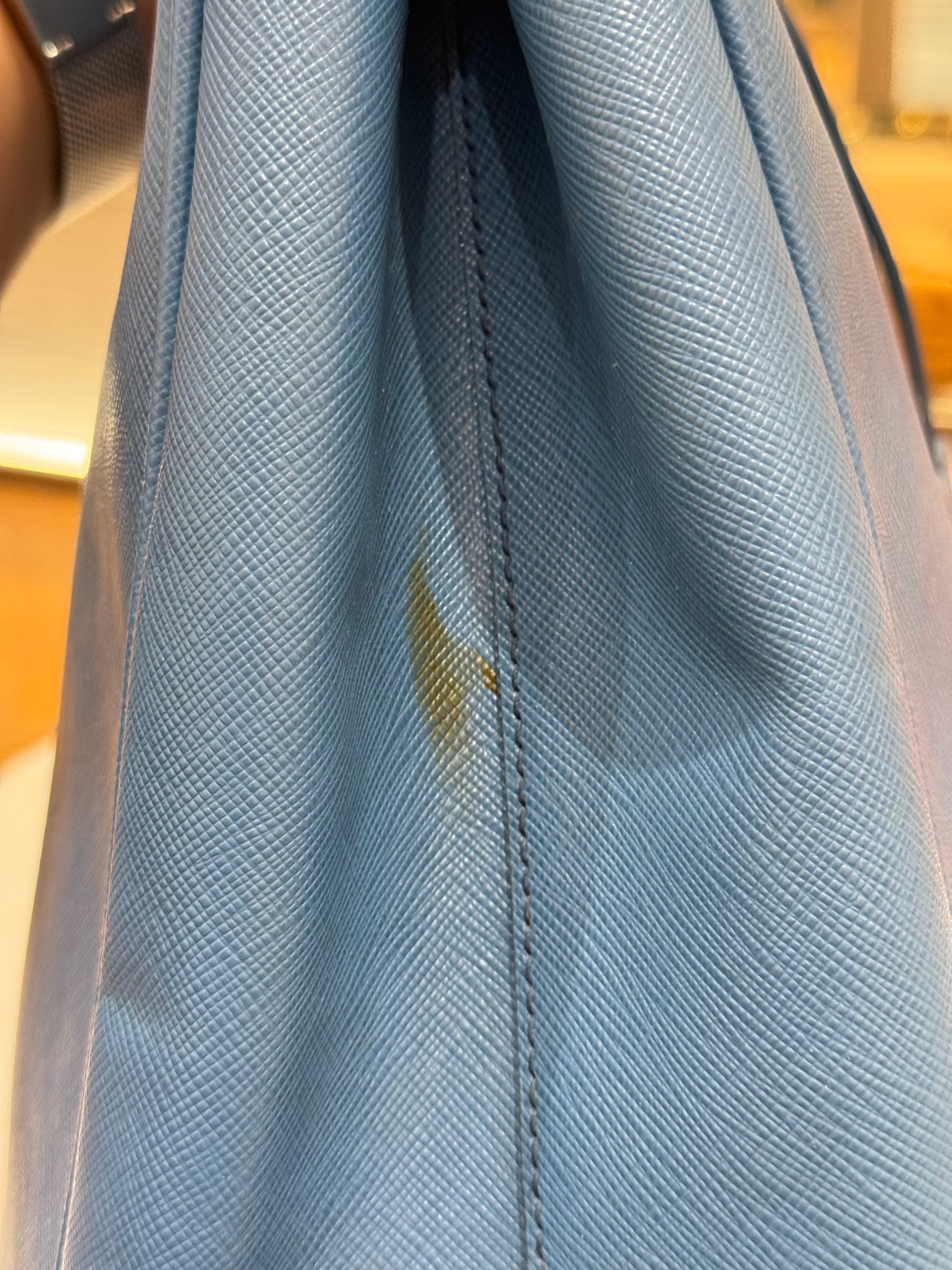 Prada Galierra Double Zip Blue