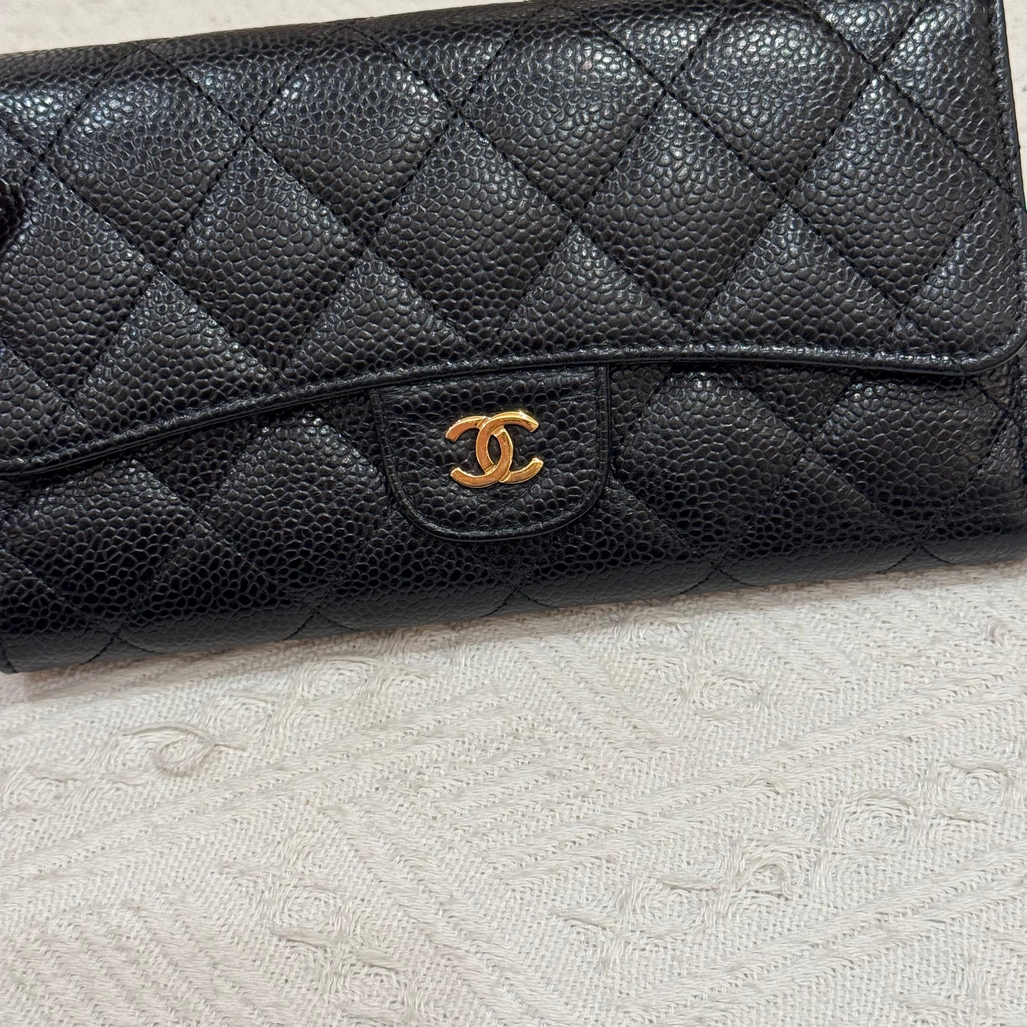 Chanel Long Wallet Black