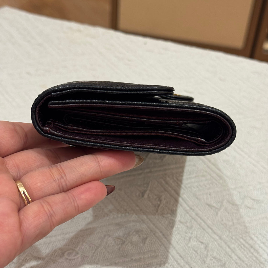 Chanel Long Wallet Black