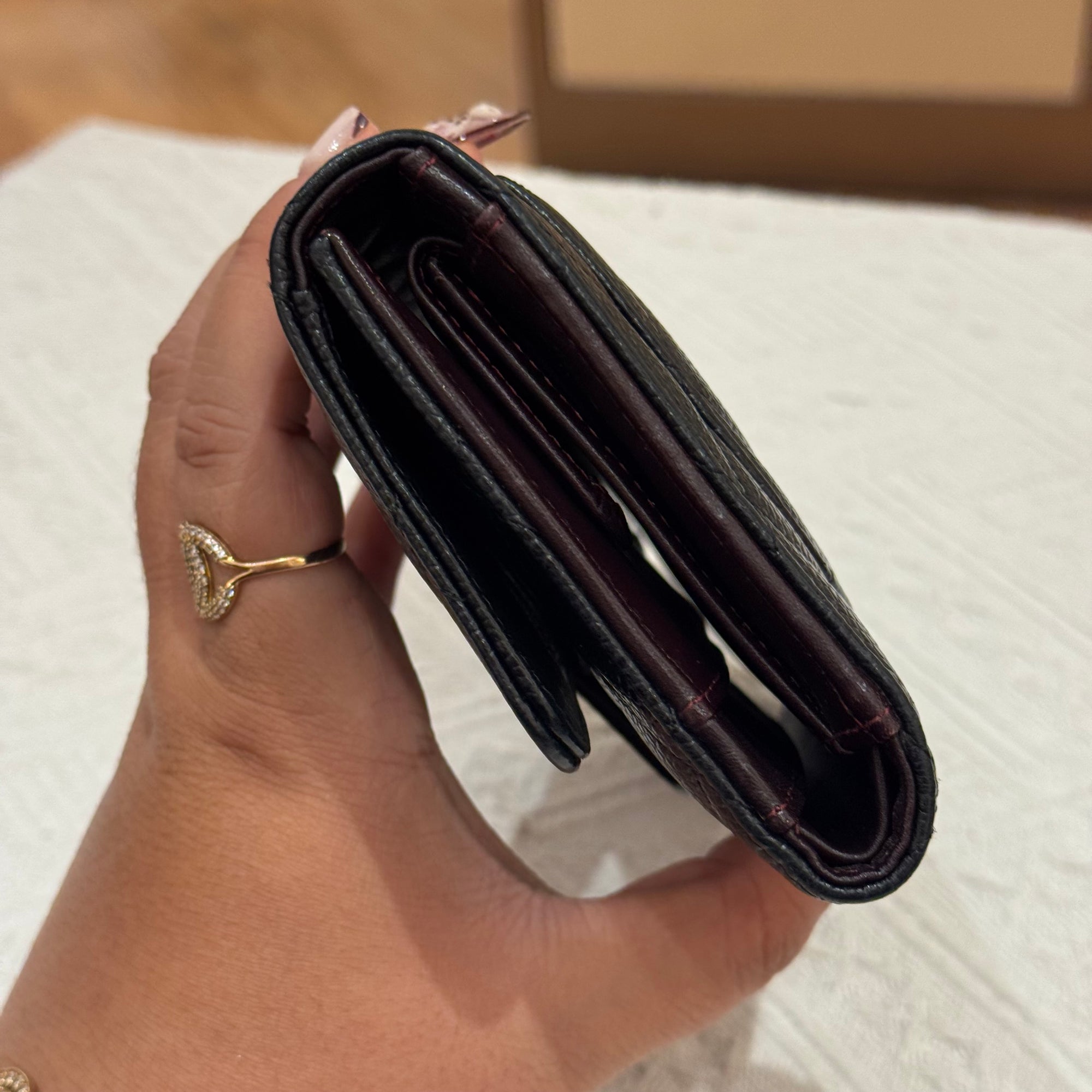 Chanel Long Wallet Black