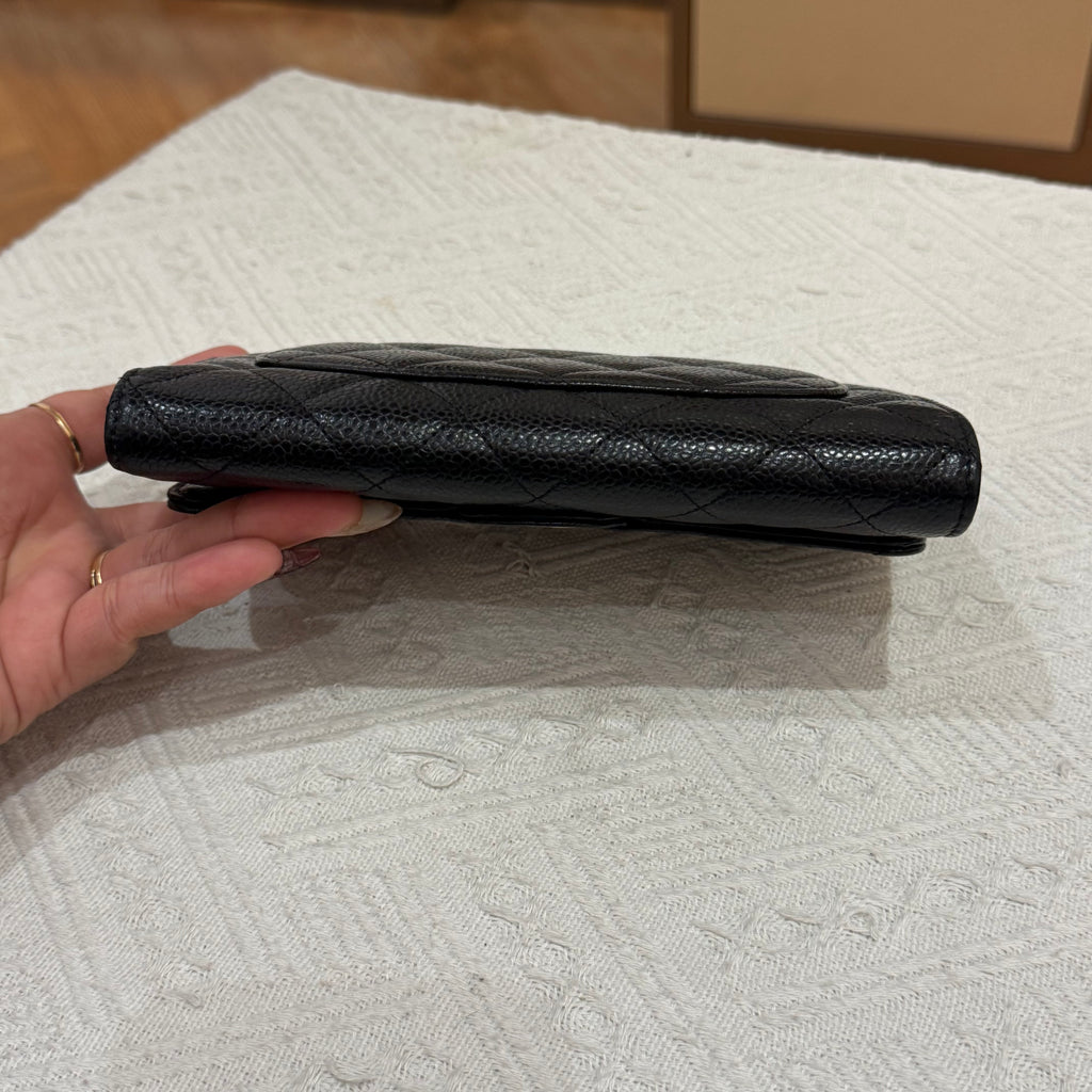 Chanel Long Wallet Black