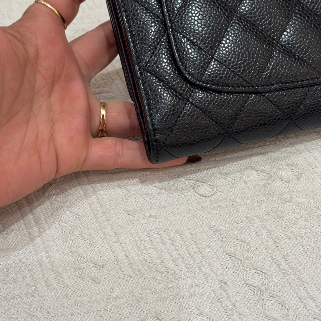 Chanel Long Wallet Black