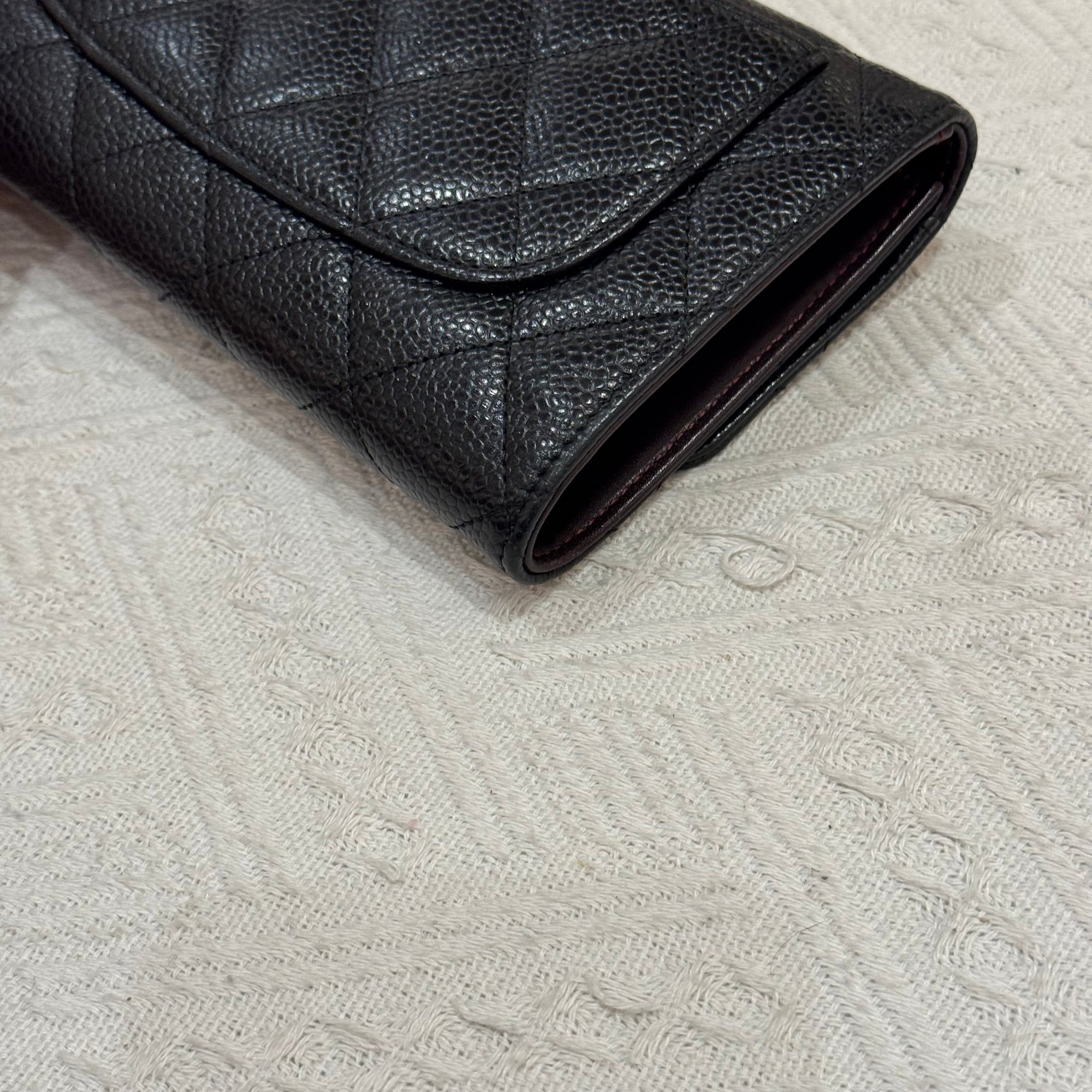Chanel Long Wallet Black