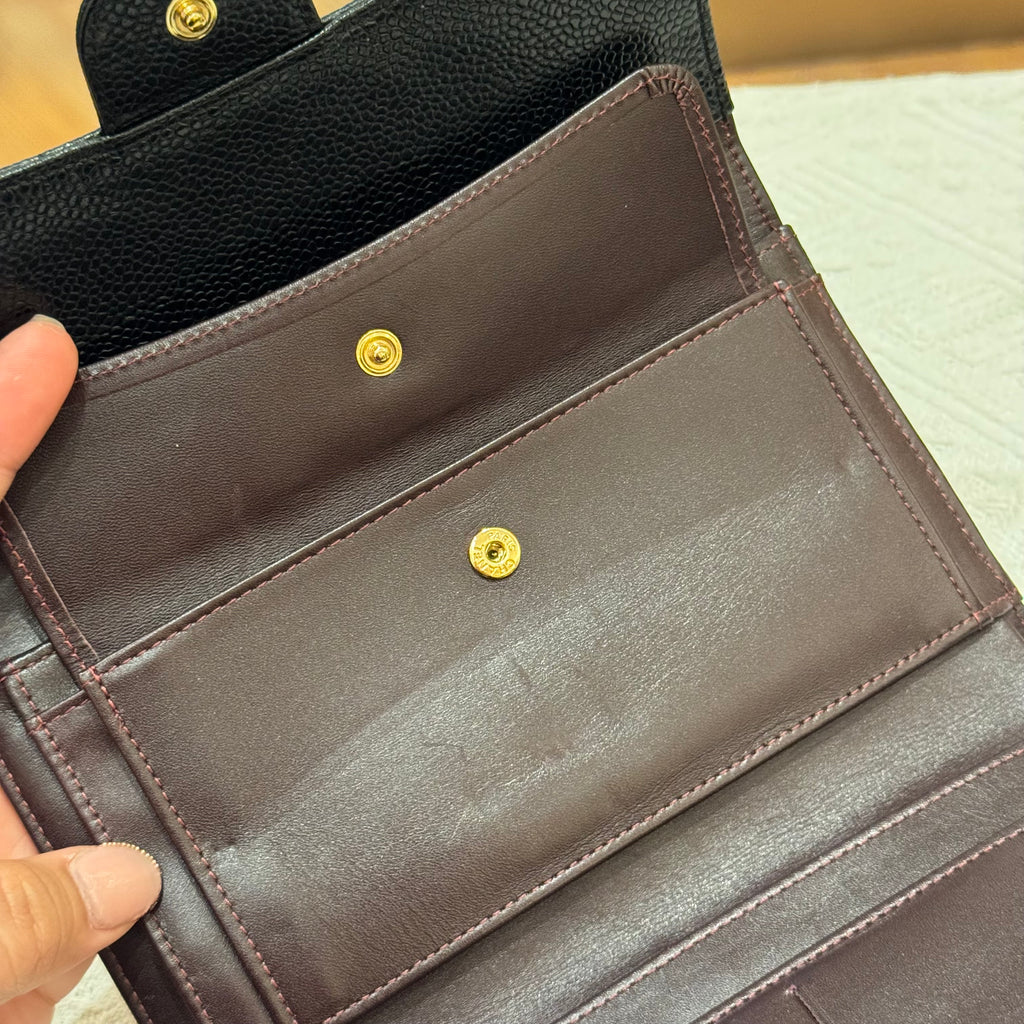 Chanel Long Wallet Black