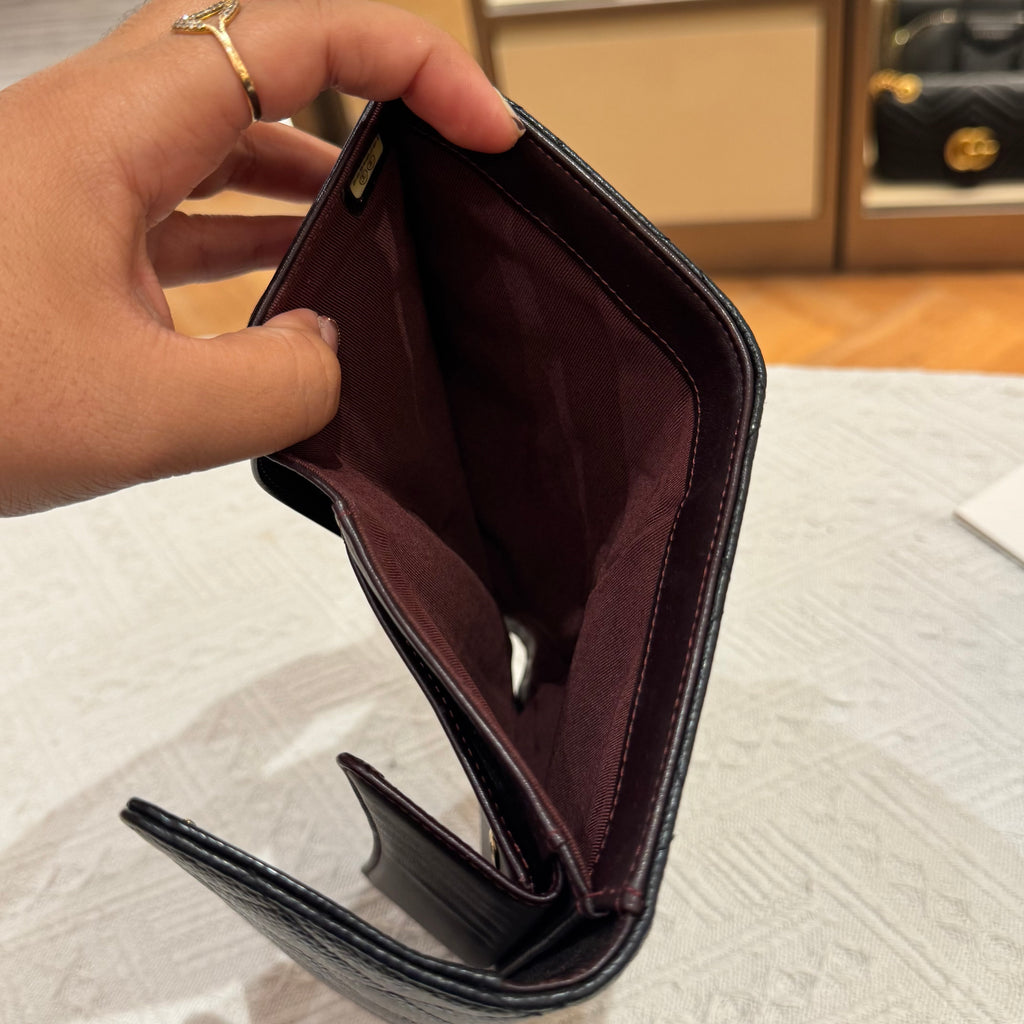 Chanel Long Wallet Black
