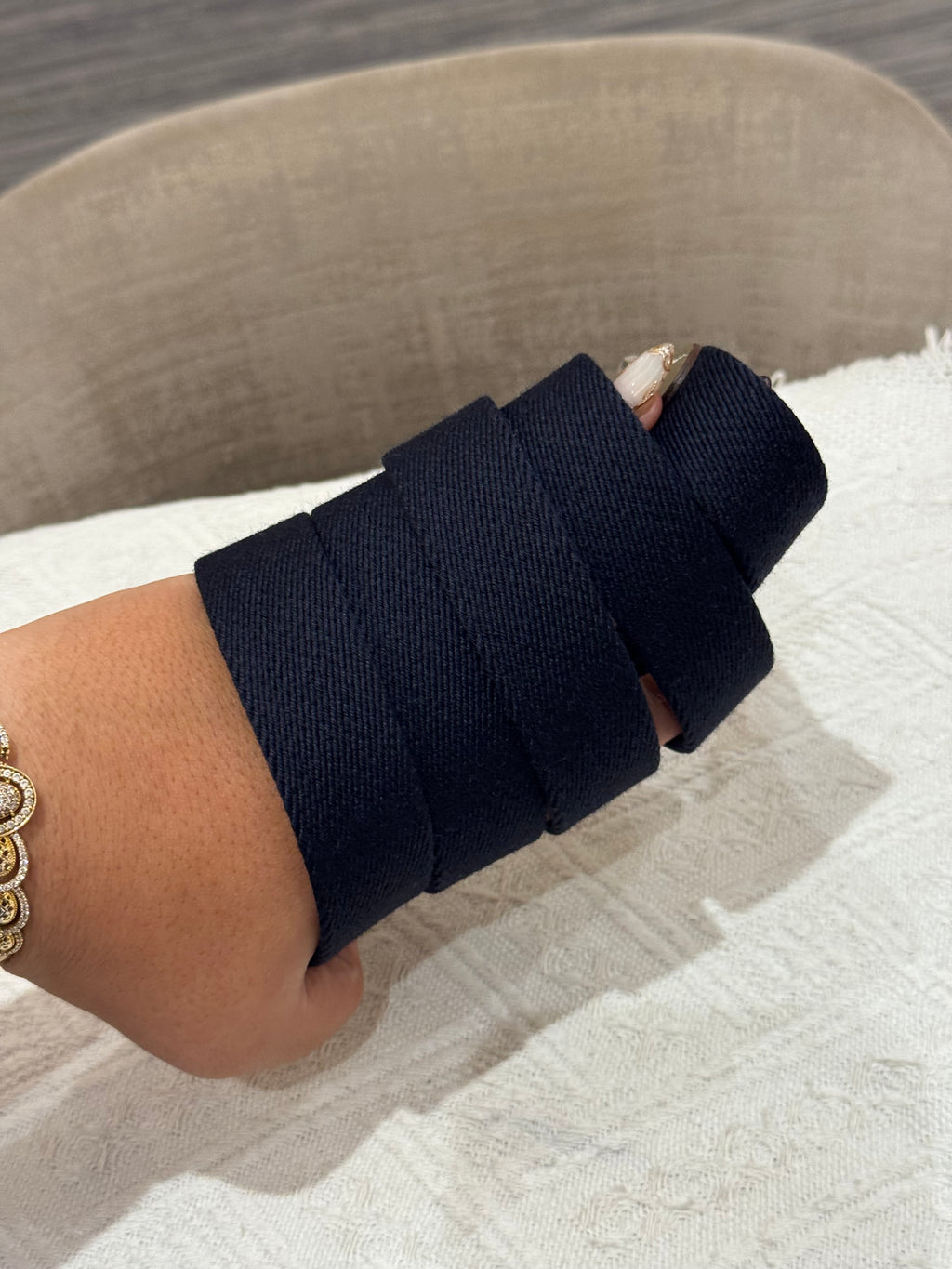 Hermes Evelyn 16 Etoupe / Blue Indigo