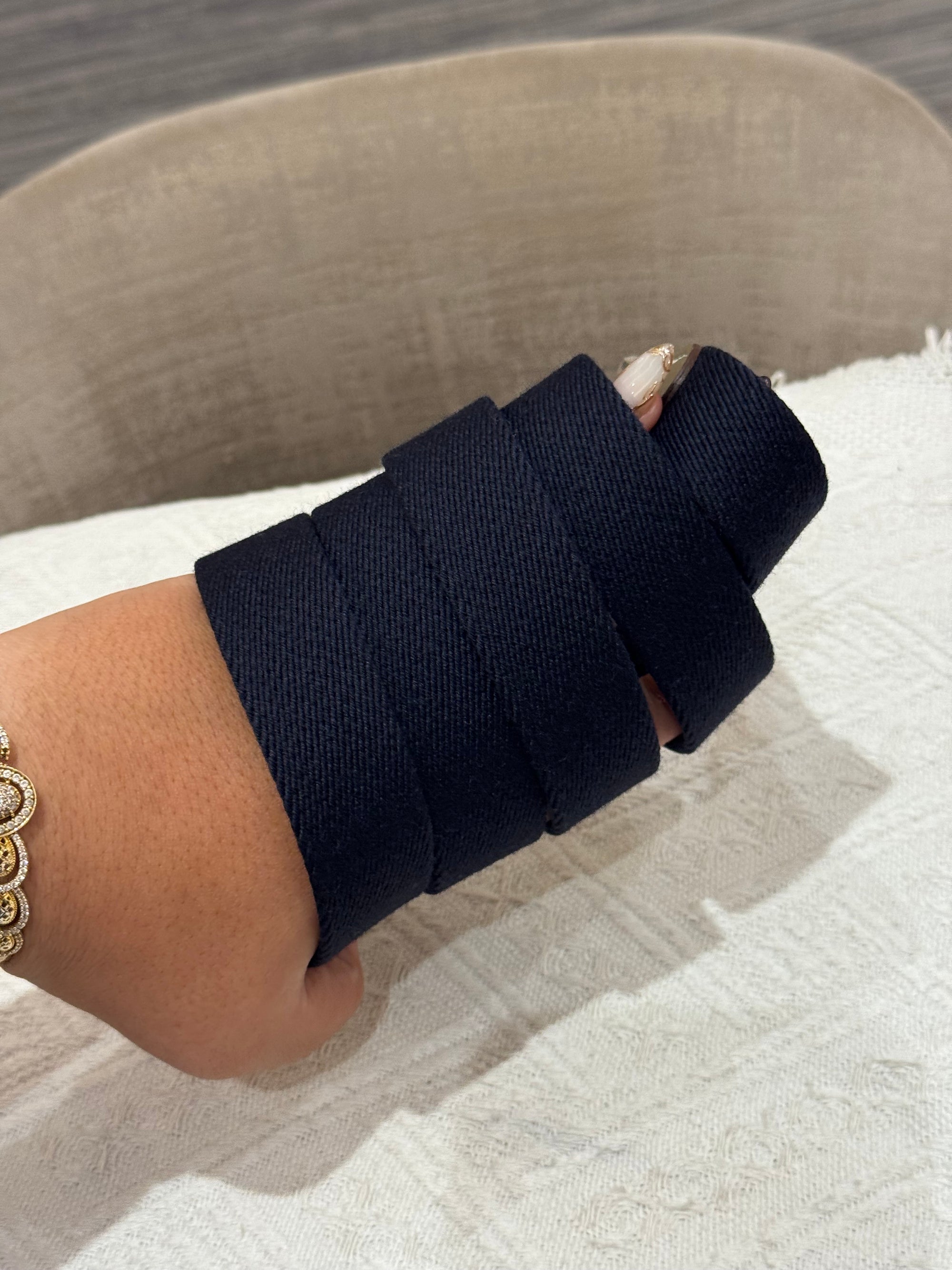 Hermes Evelyn 16 Etoupe / Blue Indigo