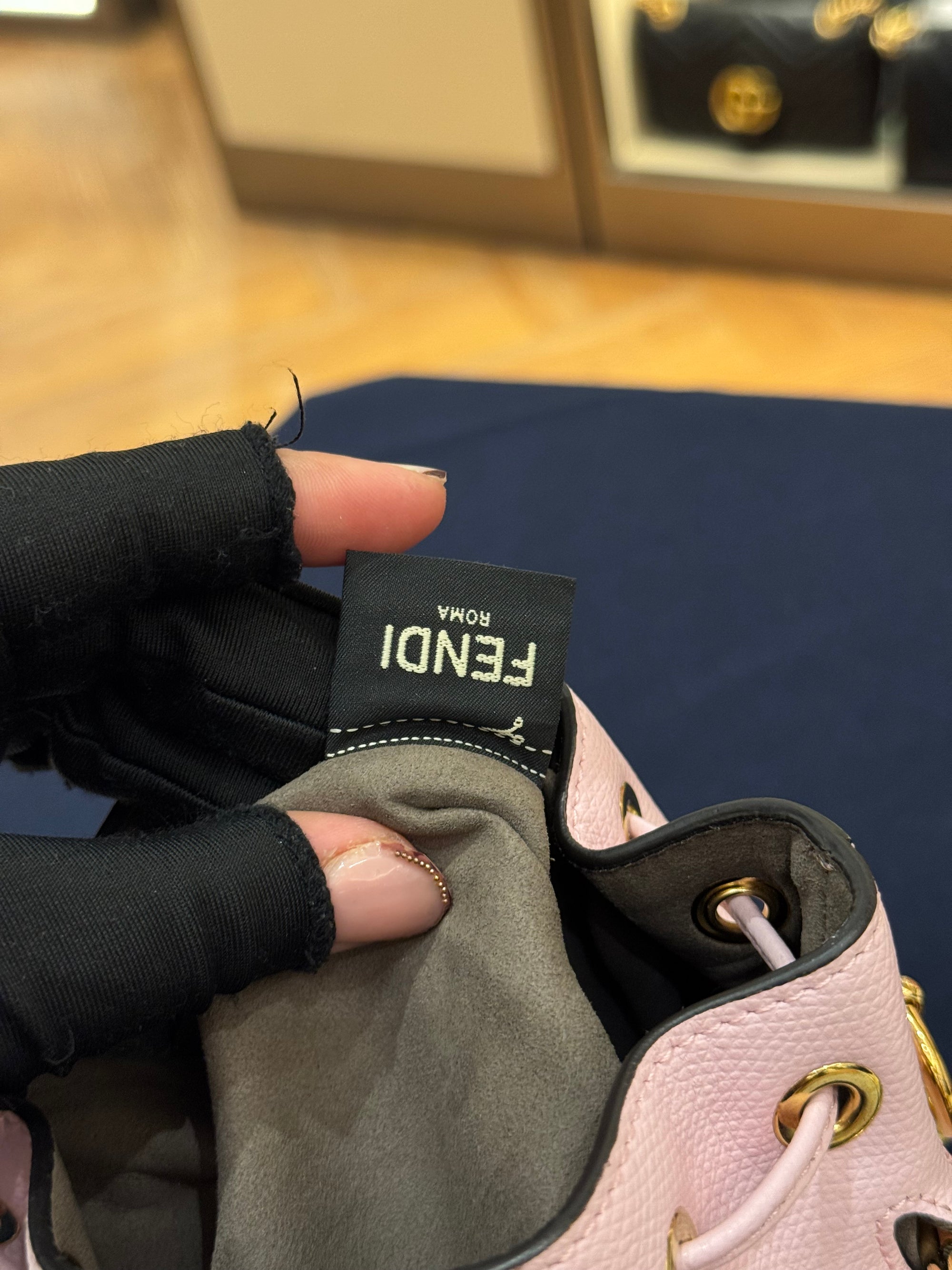 Fendi Mini Montresor Bucket Pink