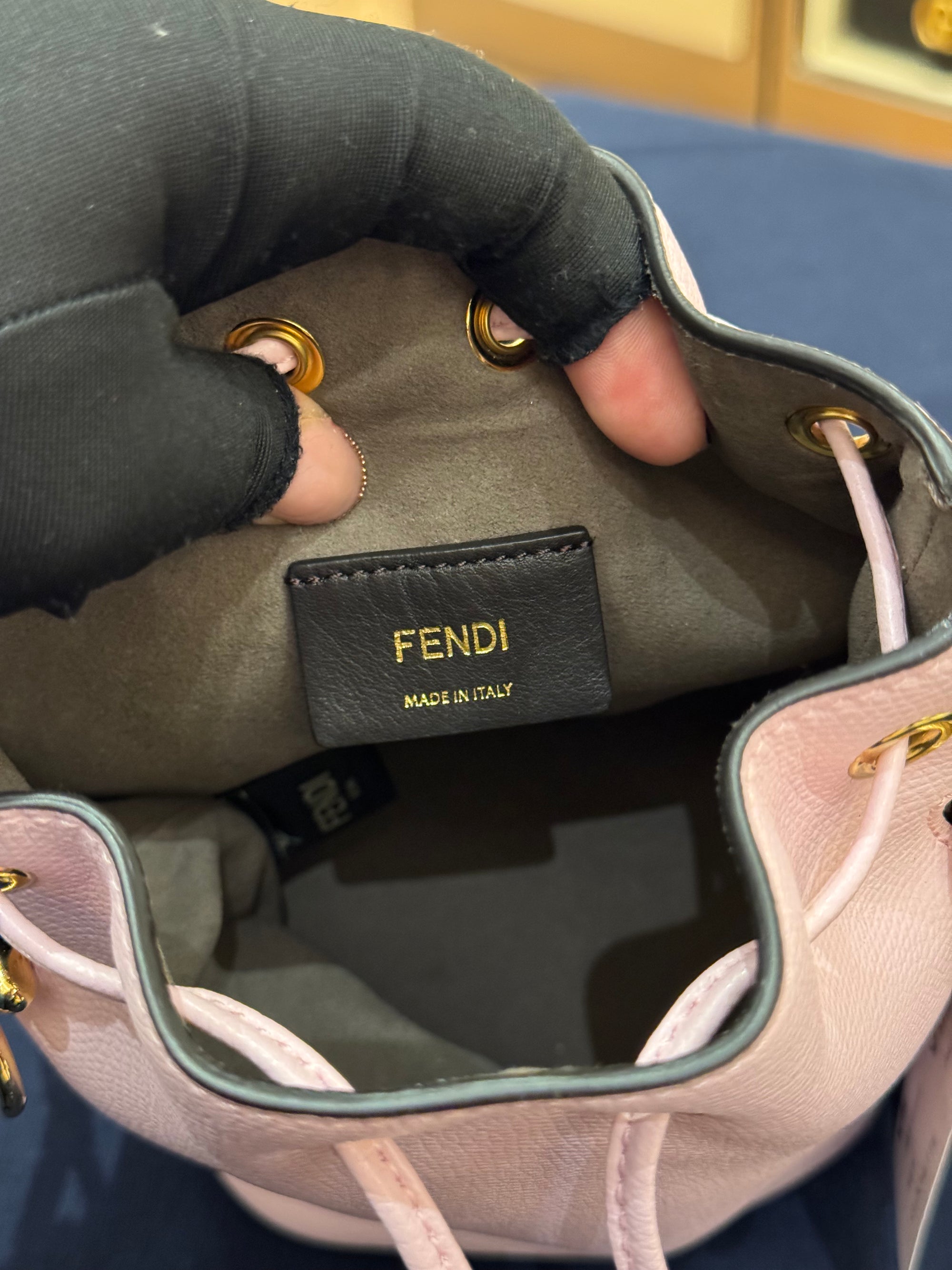 Fendi Mini Montresor Bucket Pink
