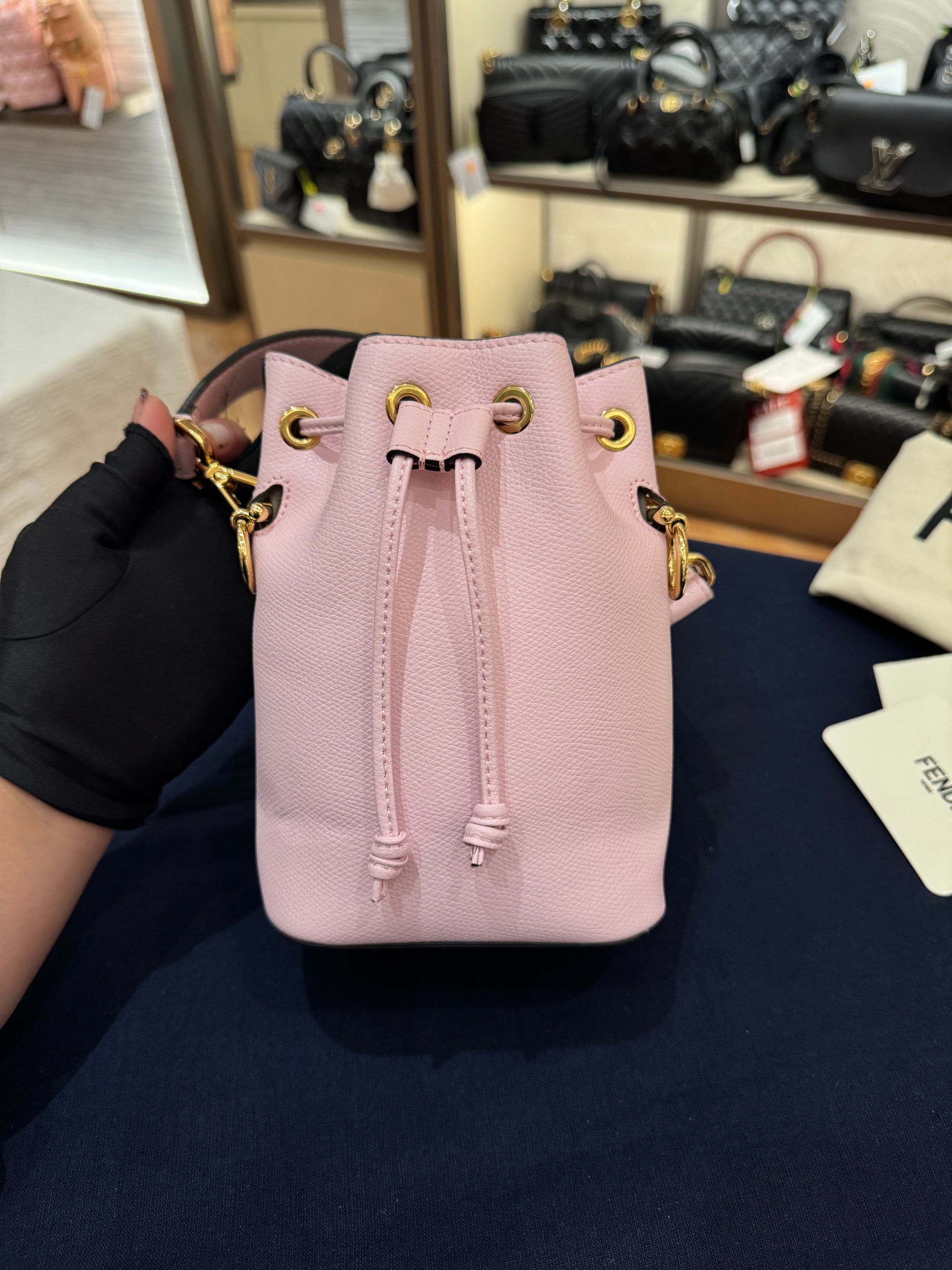 Fendi Mini Montresor Bucket Pink