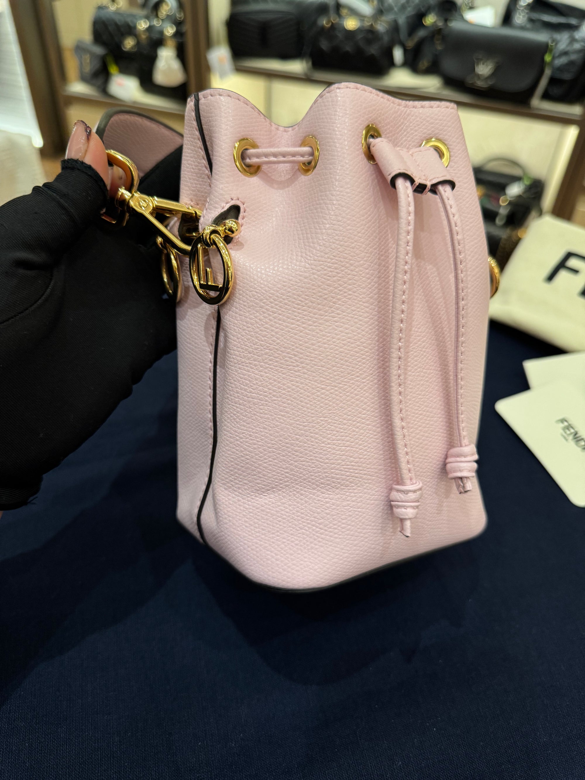 Fendi Mini Montresor Bucket Pink