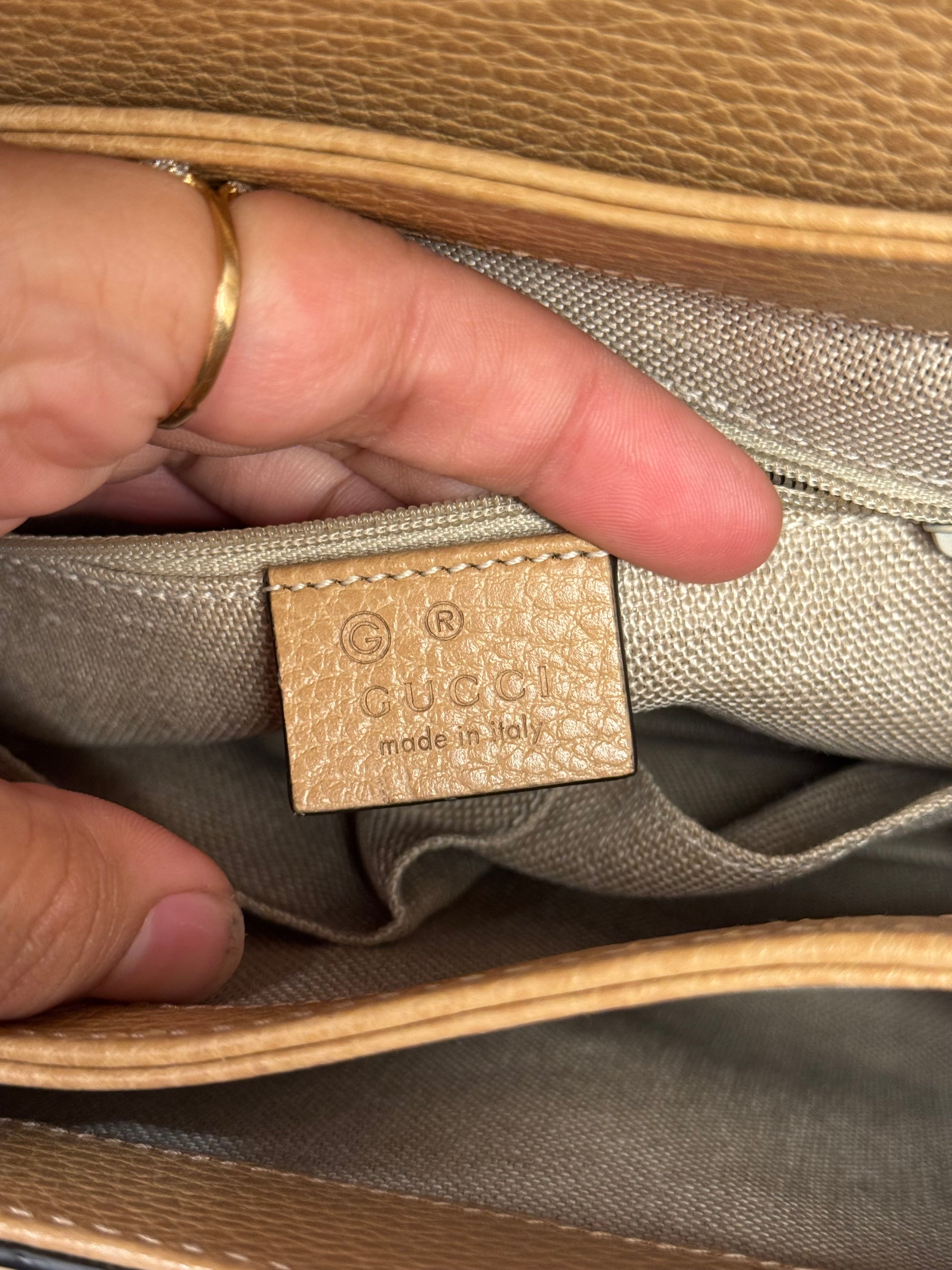 Gucci Interlock Tophandle Beige