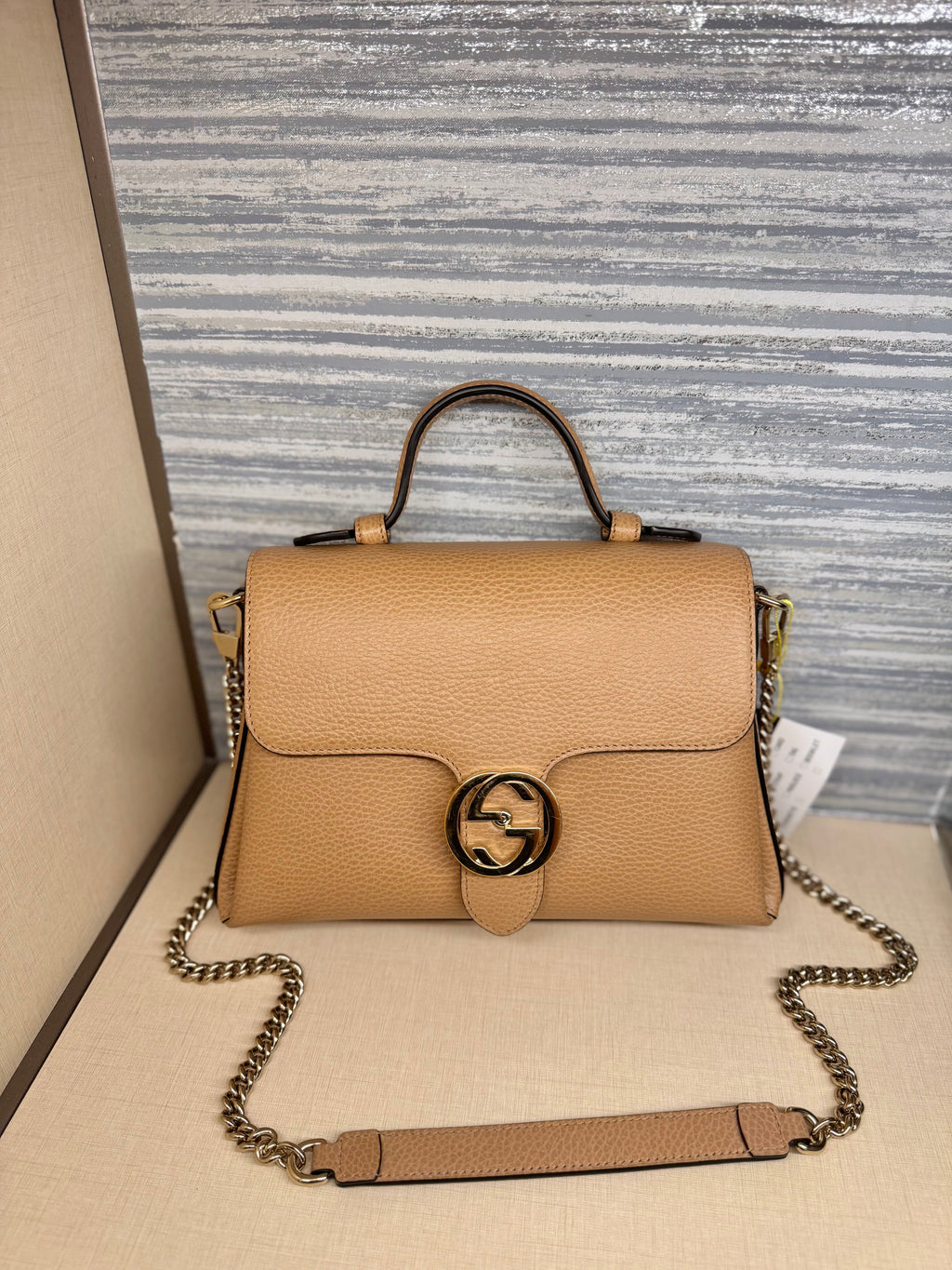 Gucci Interlock Tophandle Beige