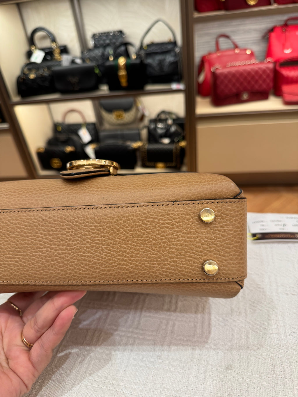 Gucci Interlock Tophandle Beige