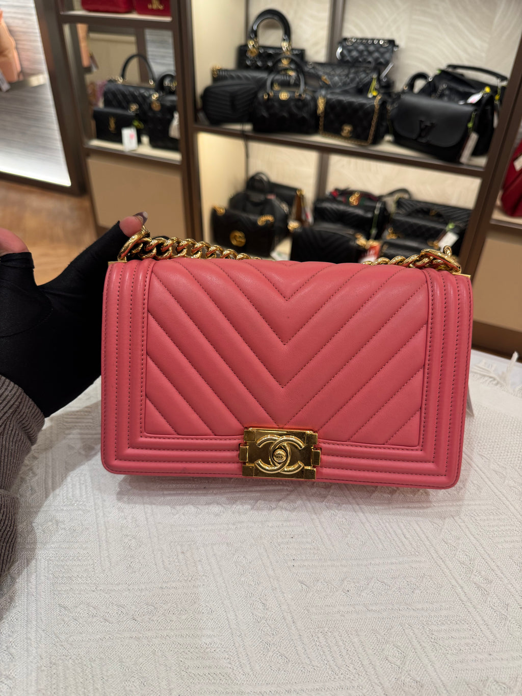 Chanel Boy Medium Chevron