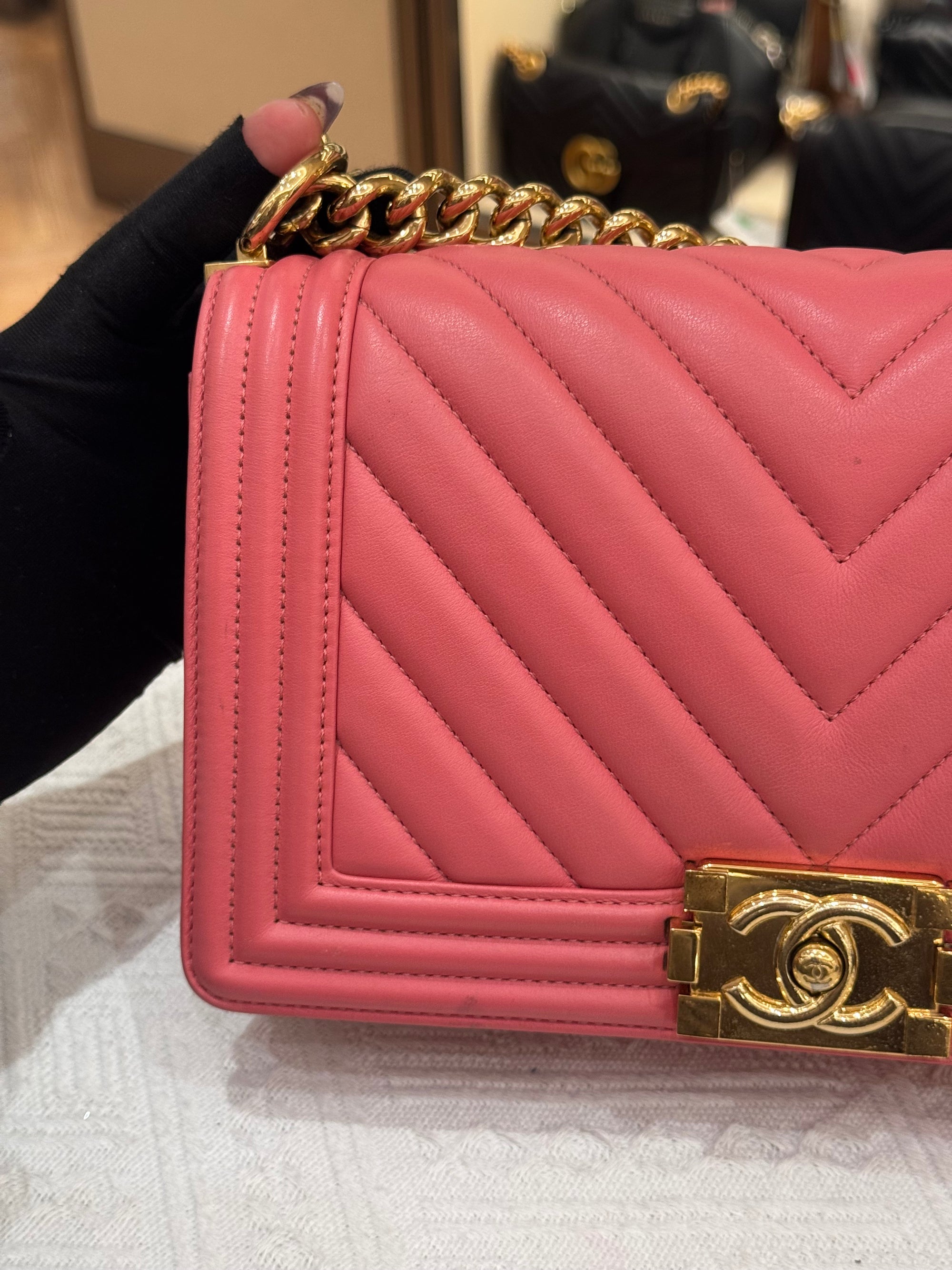 Chanel Boy Medium Chevron