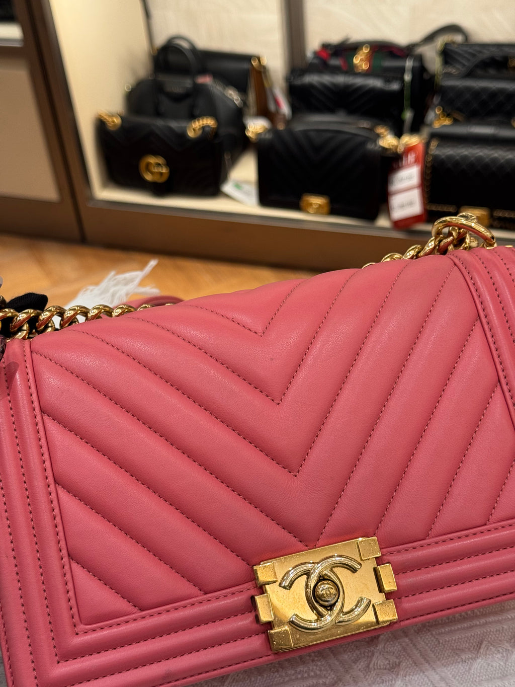 Chanel Boy Medium Chevron