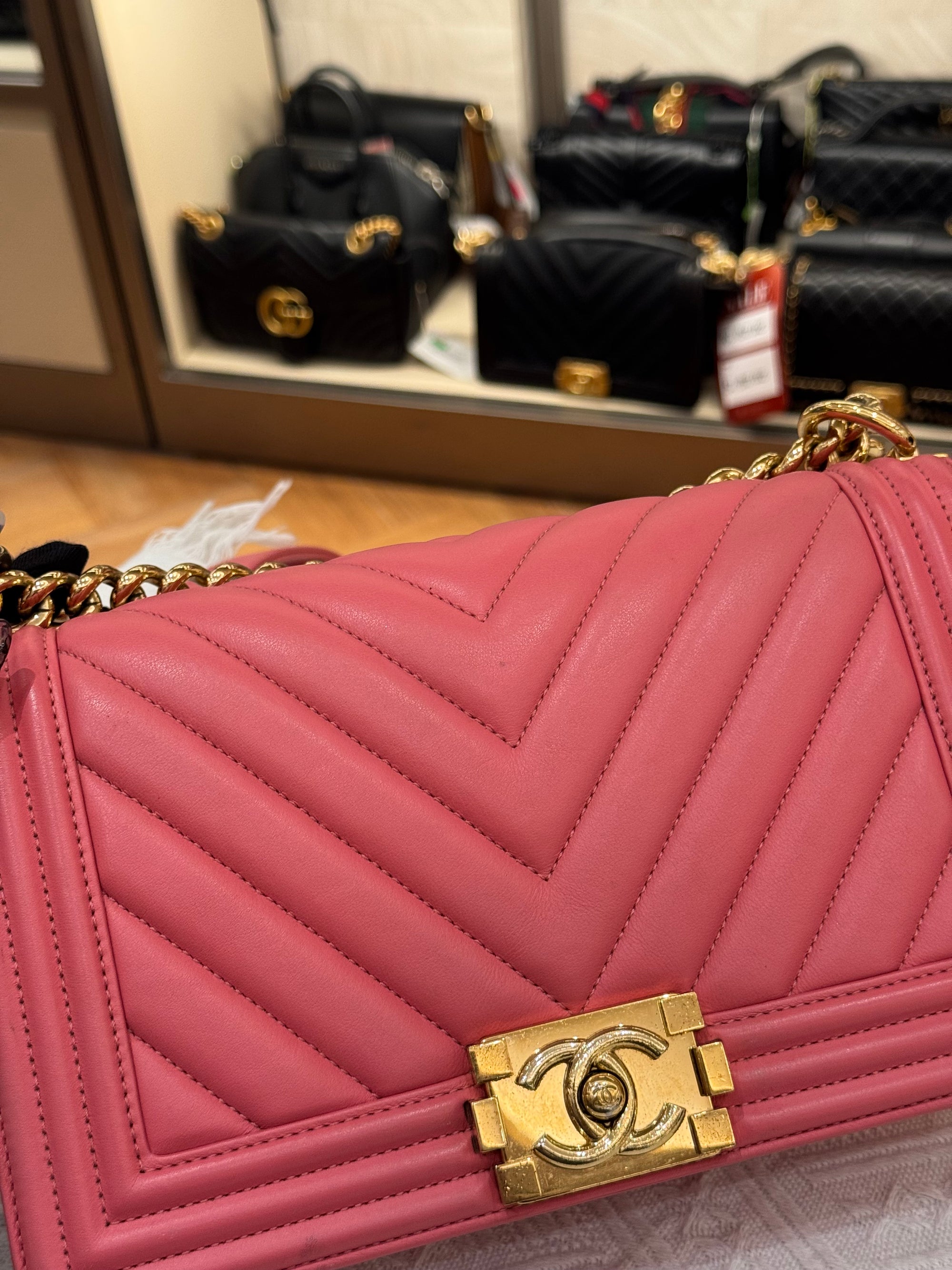 Chanel Boy Medium Chevron