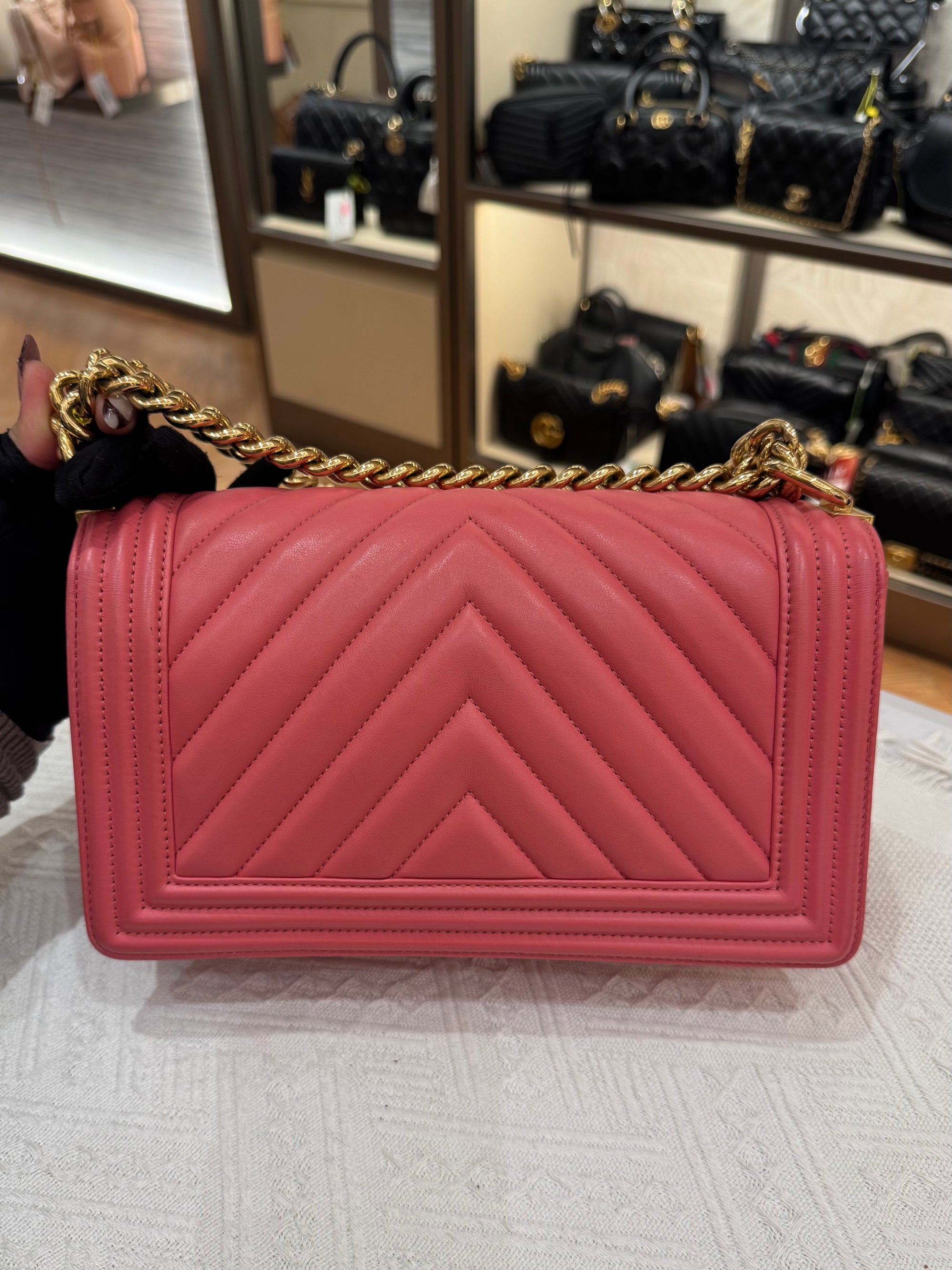 Chanel Boy Medium Chevron