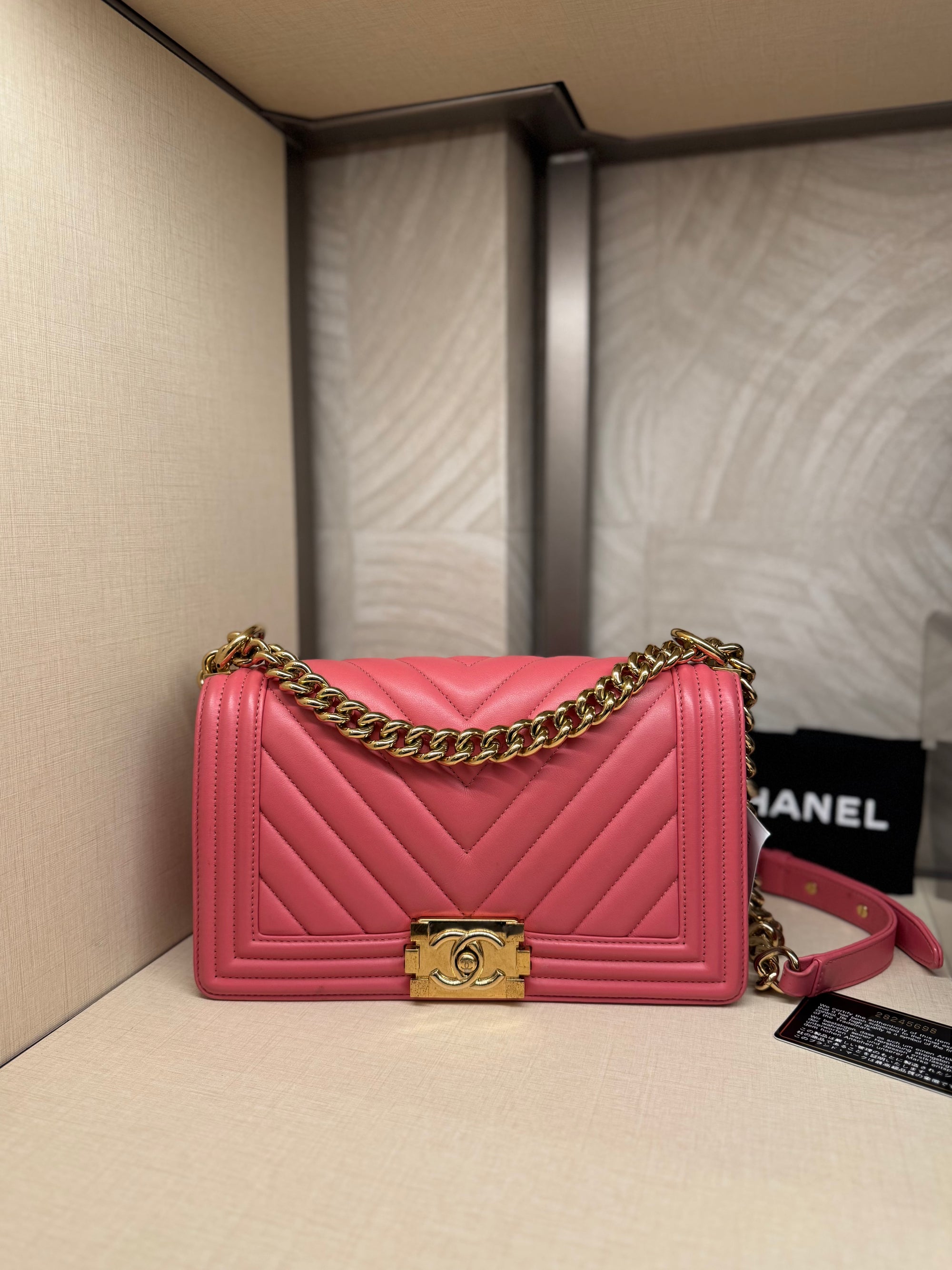 Chanel Boy Medium Chevron
