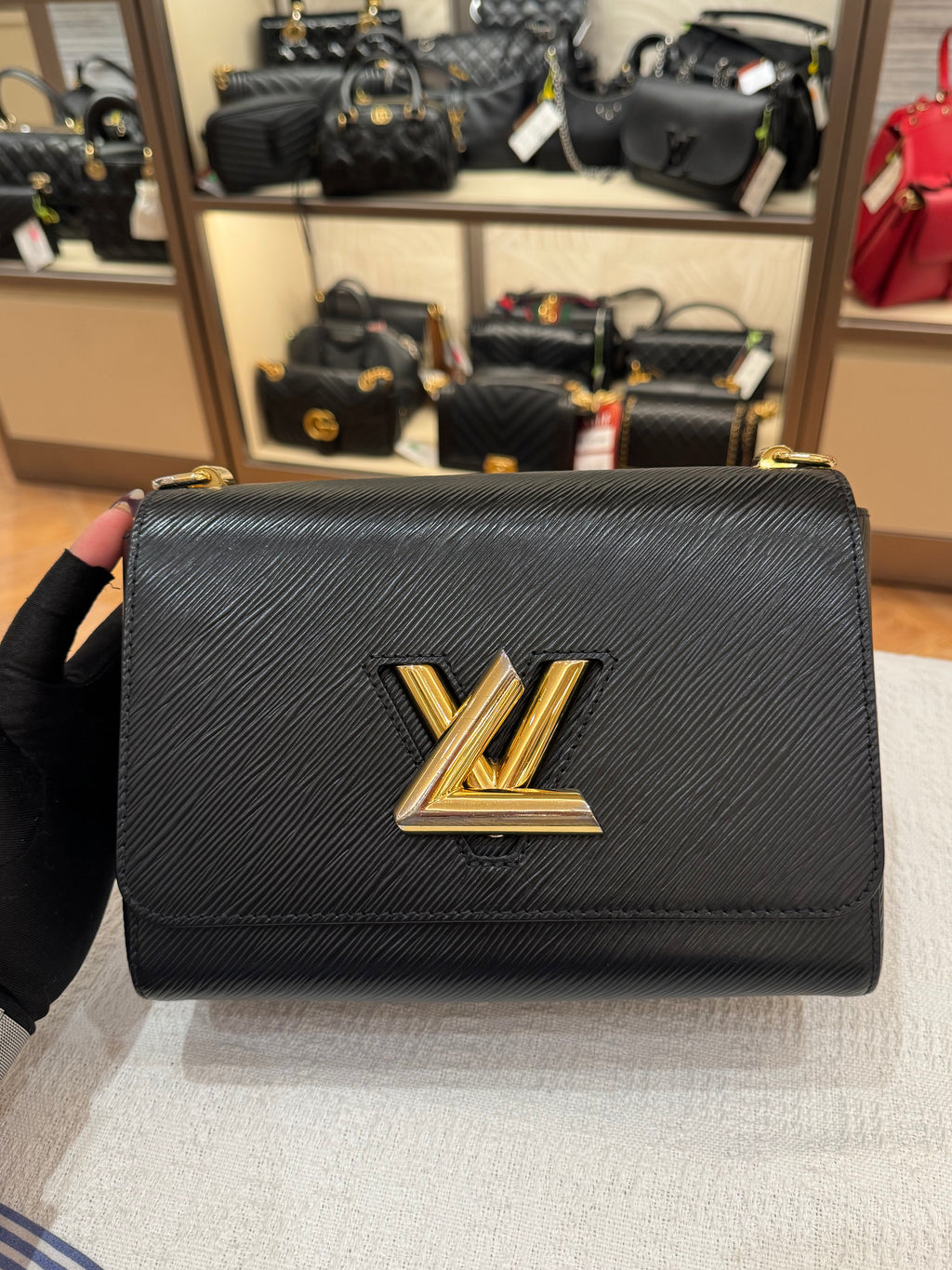 Louis Vuitton Twist Epi Leather MM Black