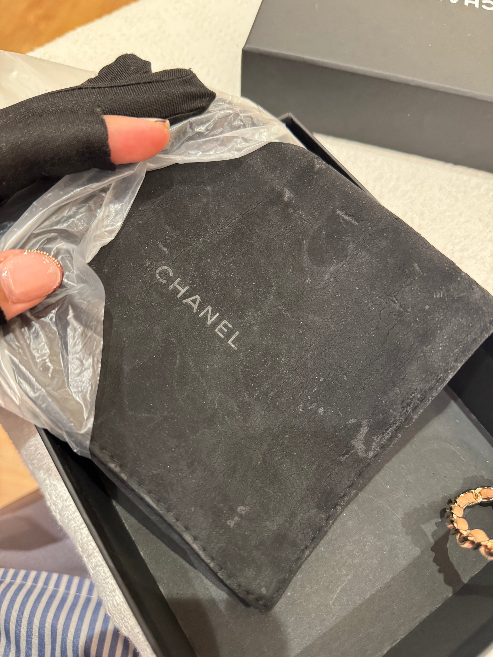 Chanel Claasic Cardholder On Chain Pink