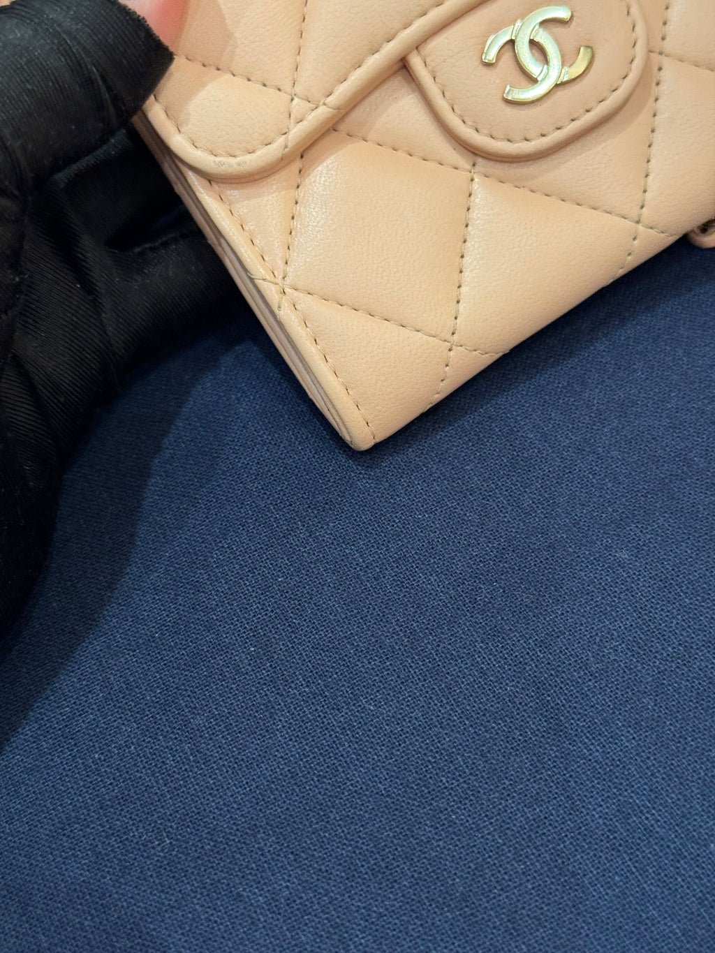 Chanel Claasic Cardholder On Chain Pink