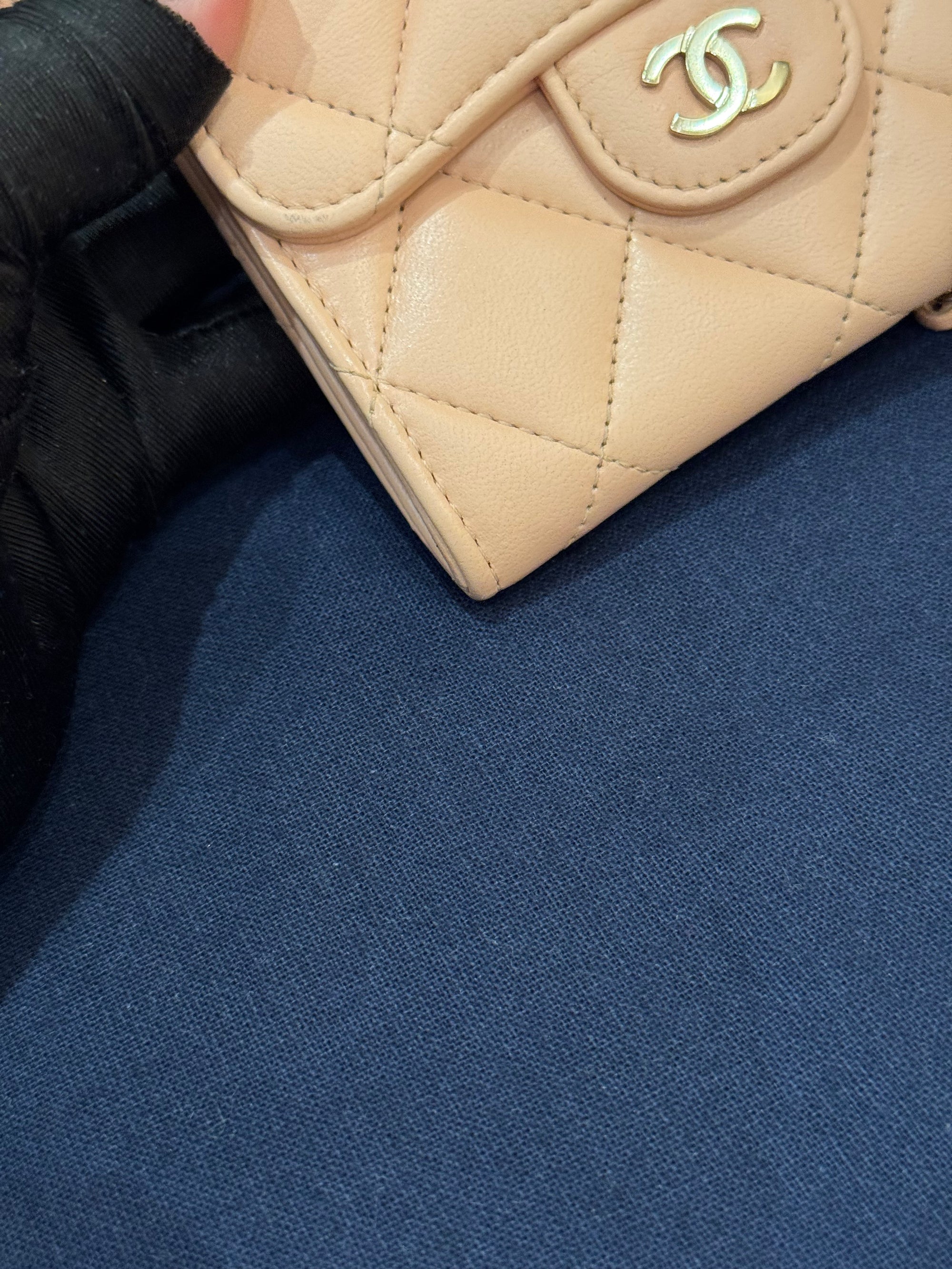 Chanel Claasic Cardholder On Chain Pink