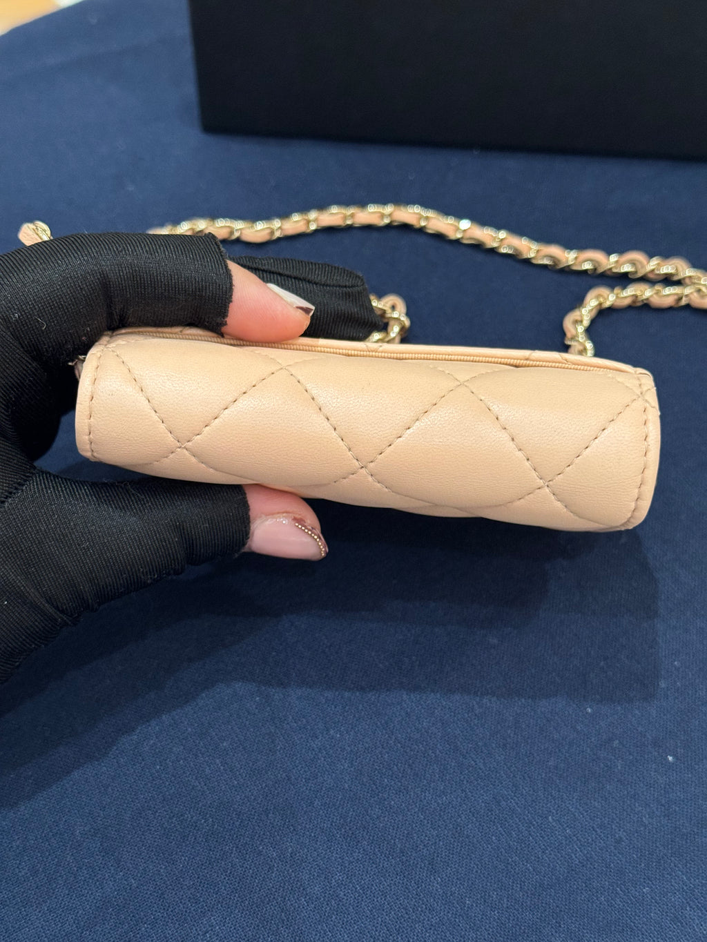 Chanel Claasic Cardholder On Chain Pink