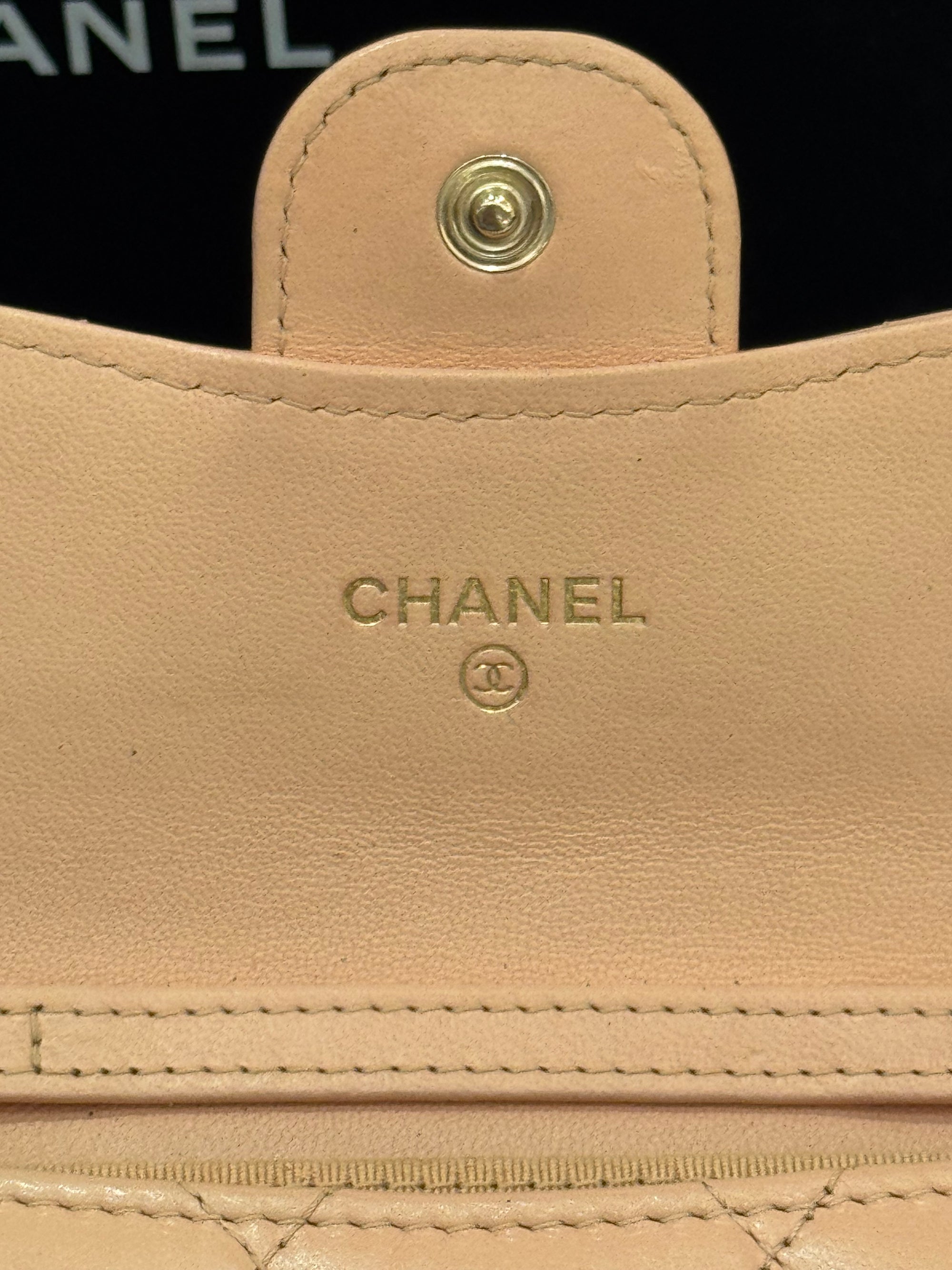 Chanel Claasic Cardholder On Chain Pink