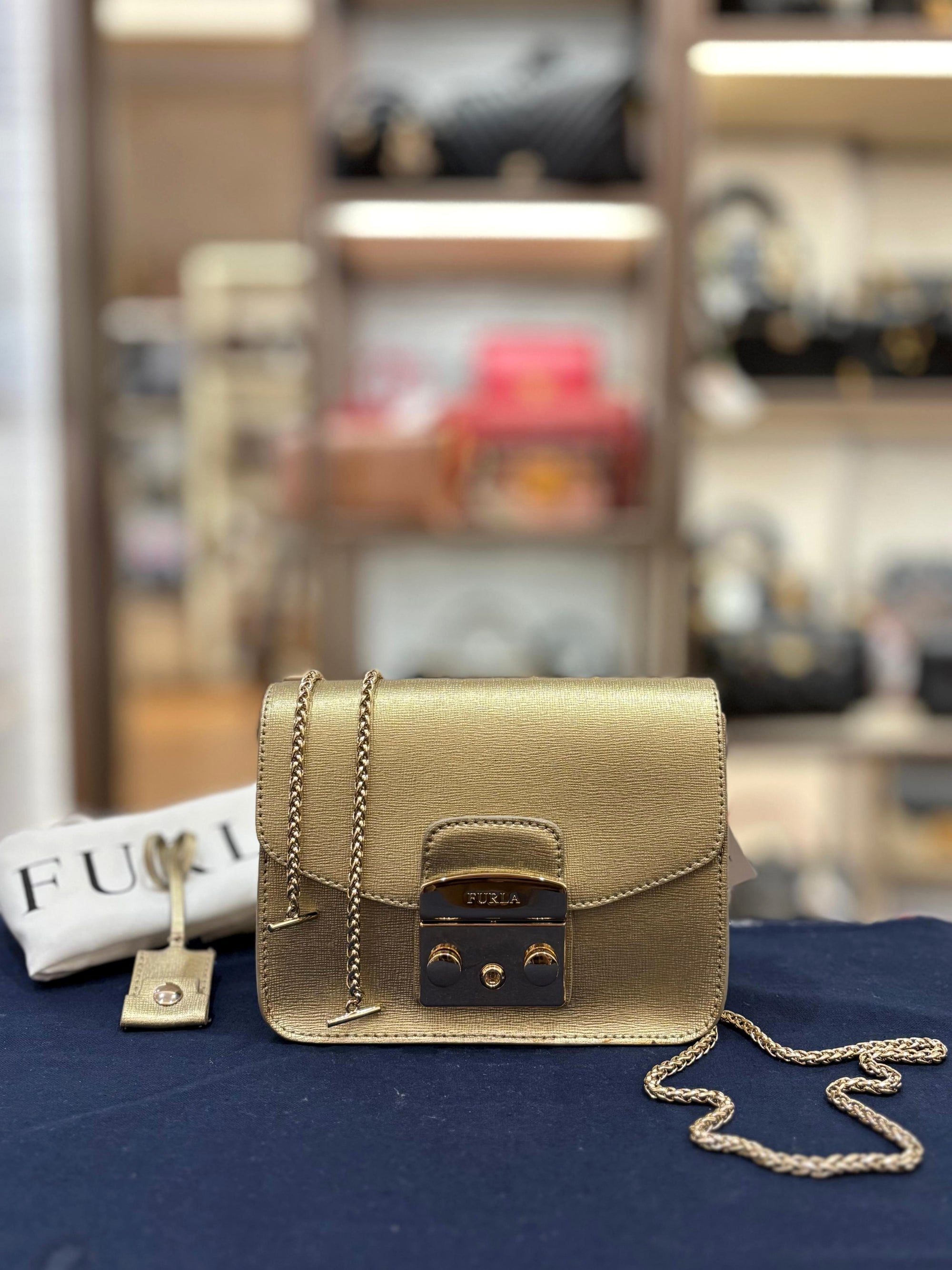 Furla Metrop Mini Gold