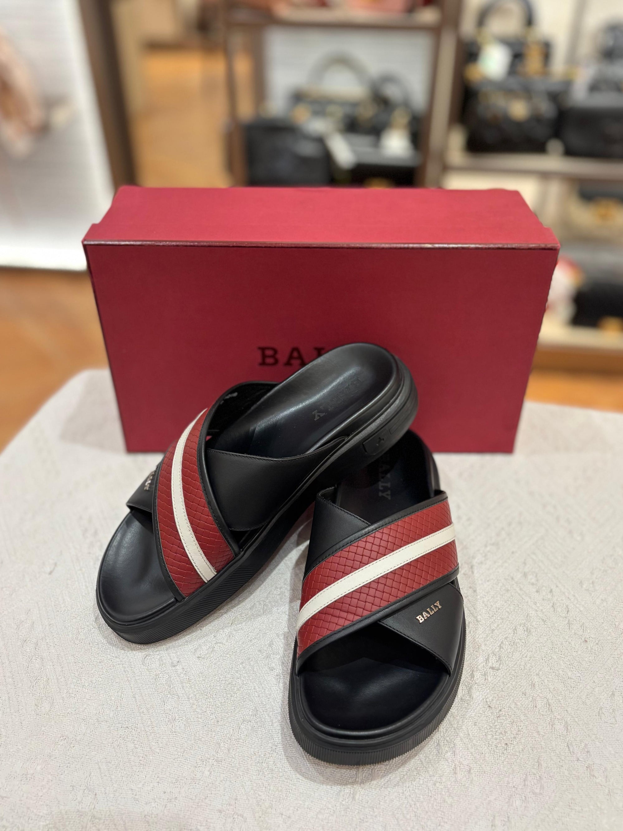 Bally Jarko Sandal Stripe Black Man