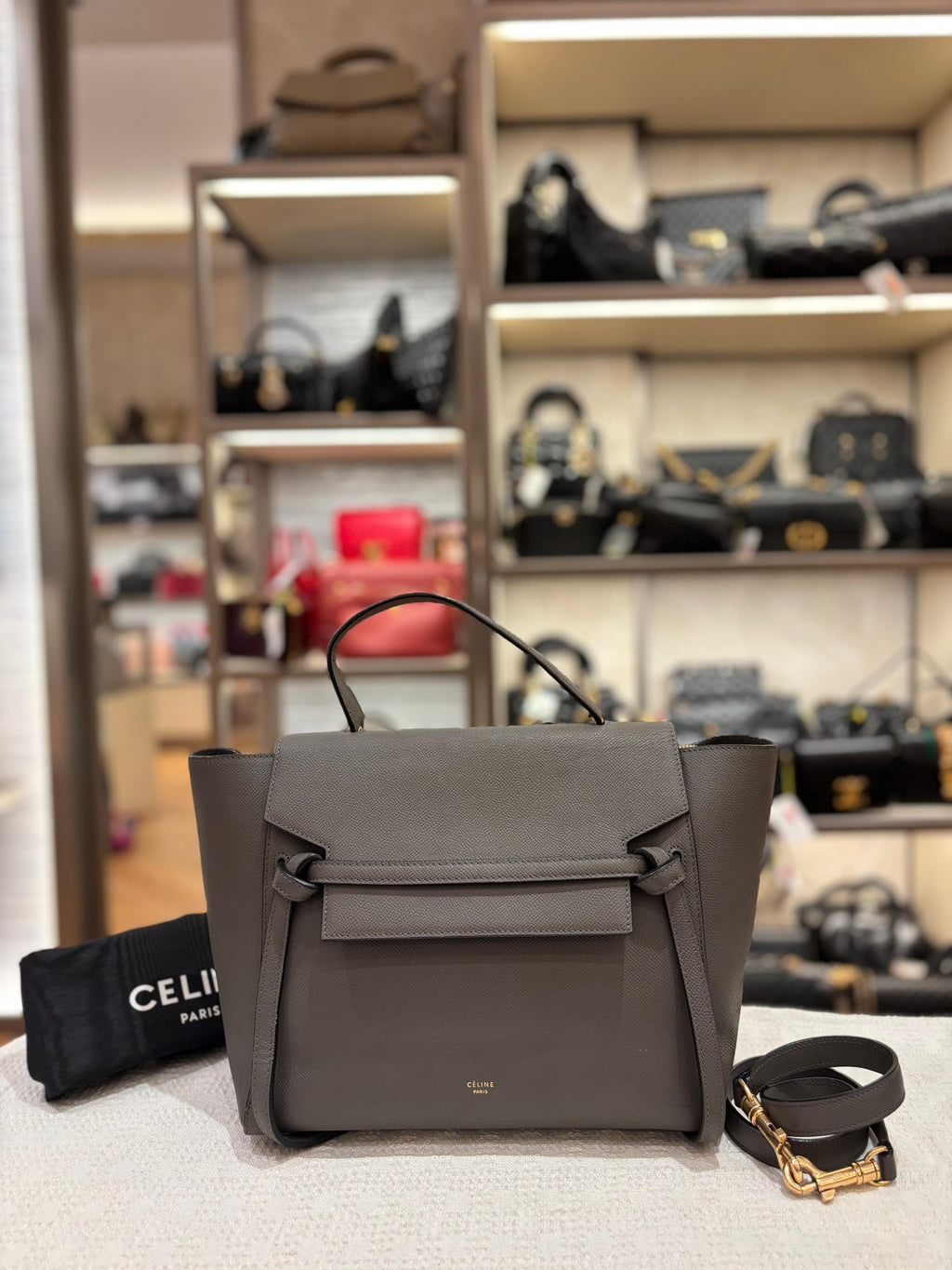 Celine Beltbag Mini Grey