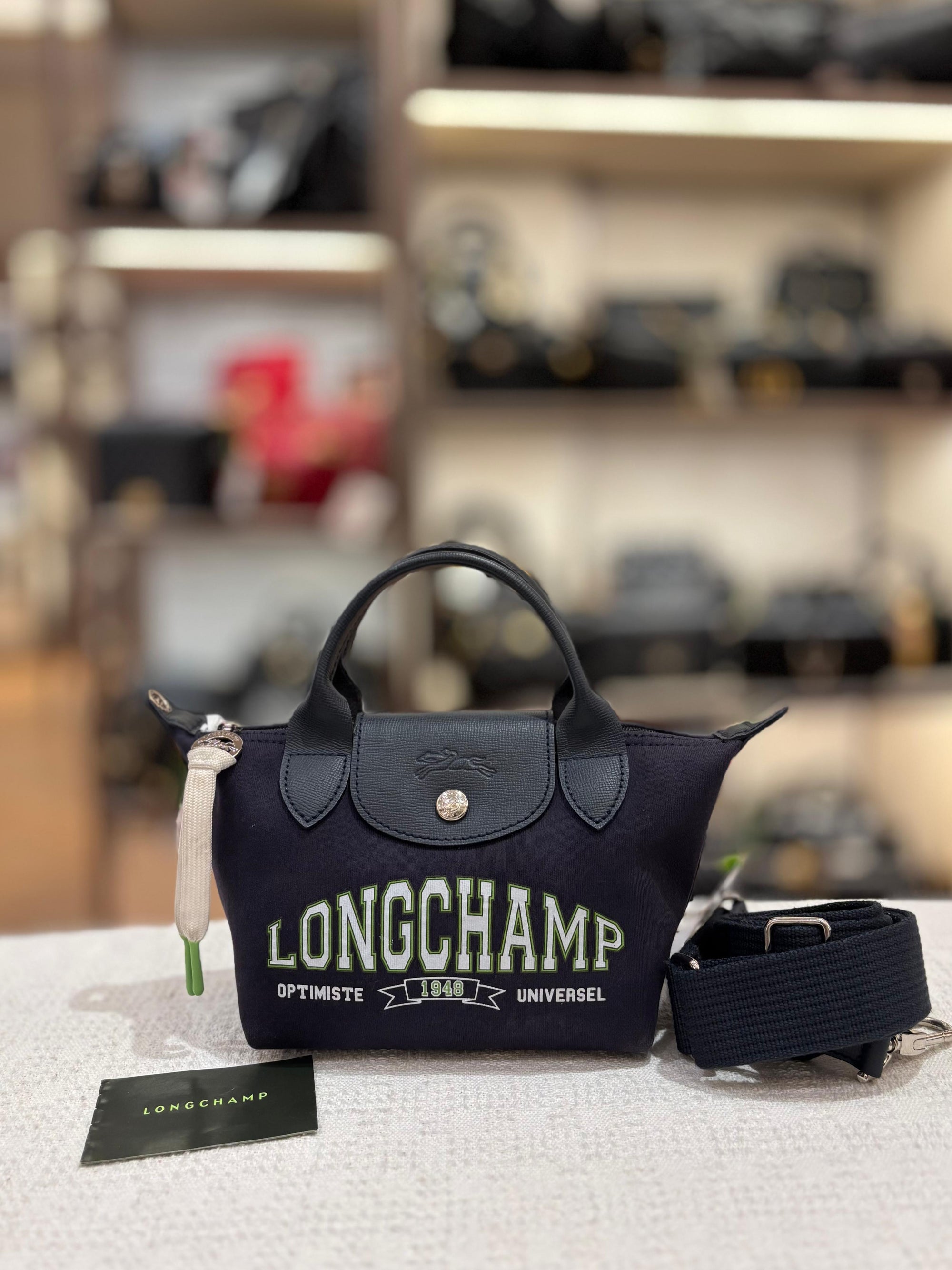 Longchamp Le Pliage Collection XS Navy