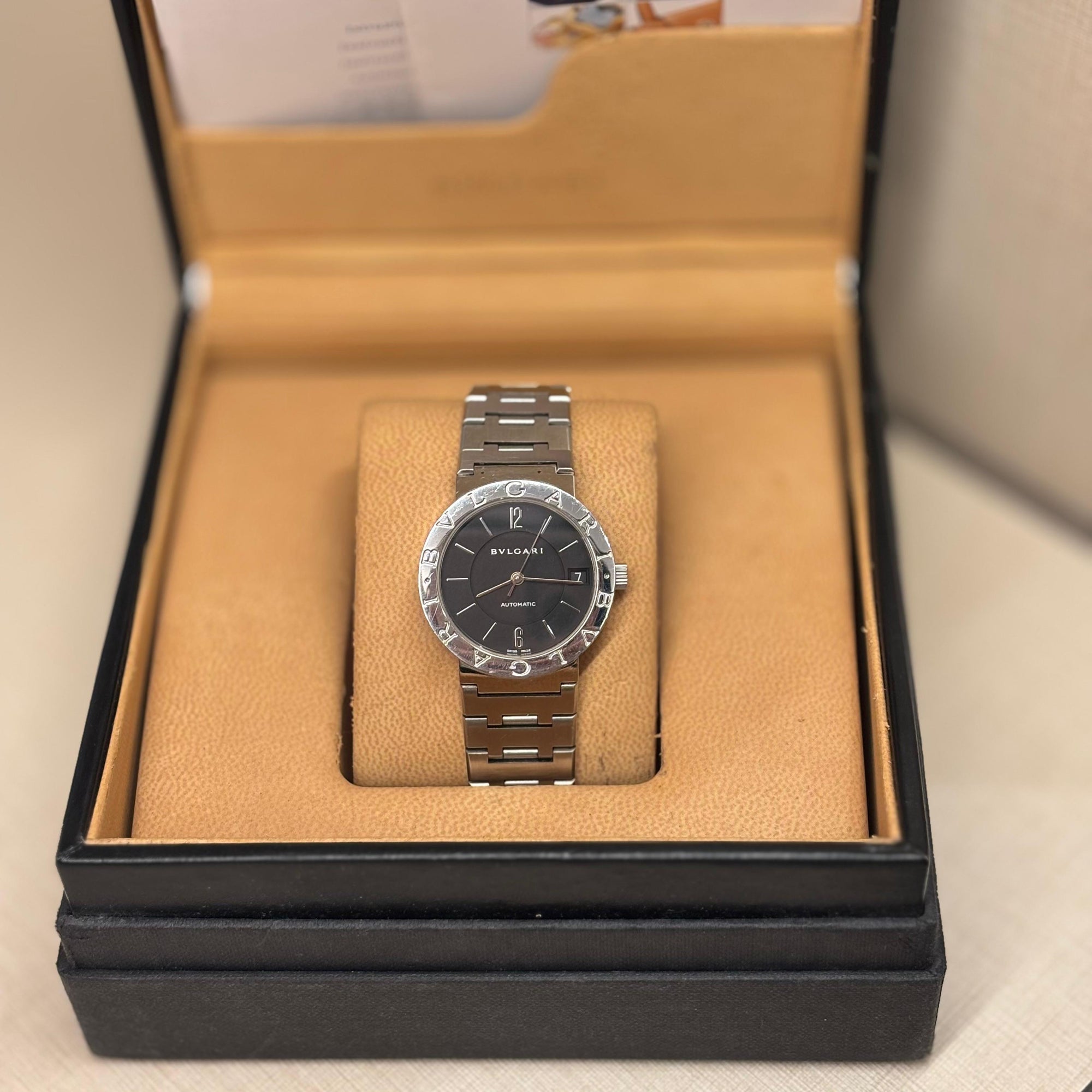 Bvlgari Steel Automatic Dial Black