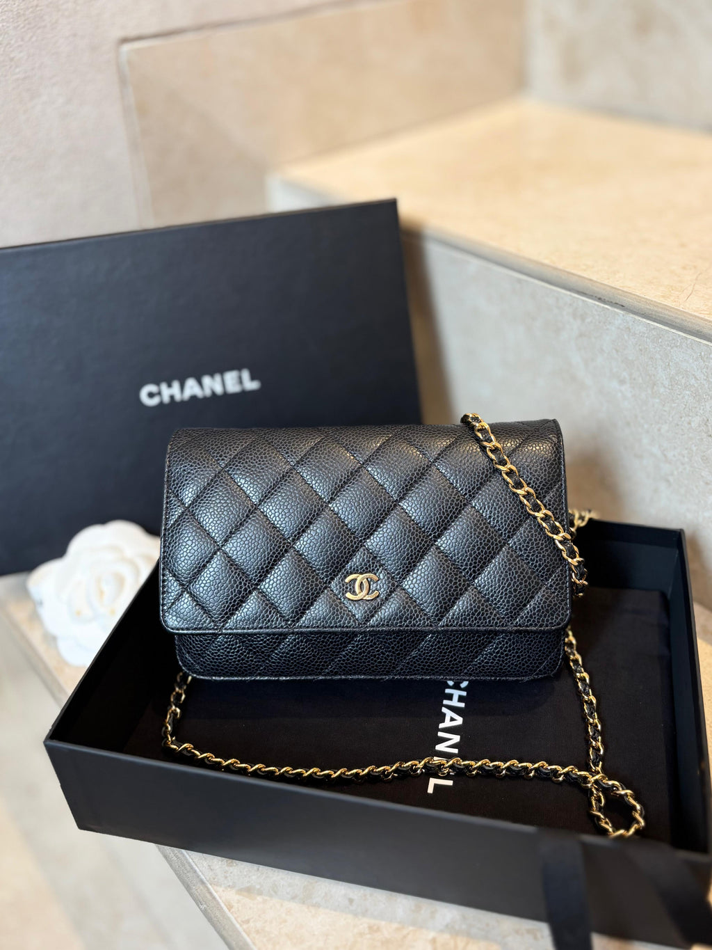 Chanel Wallet On Chain Black