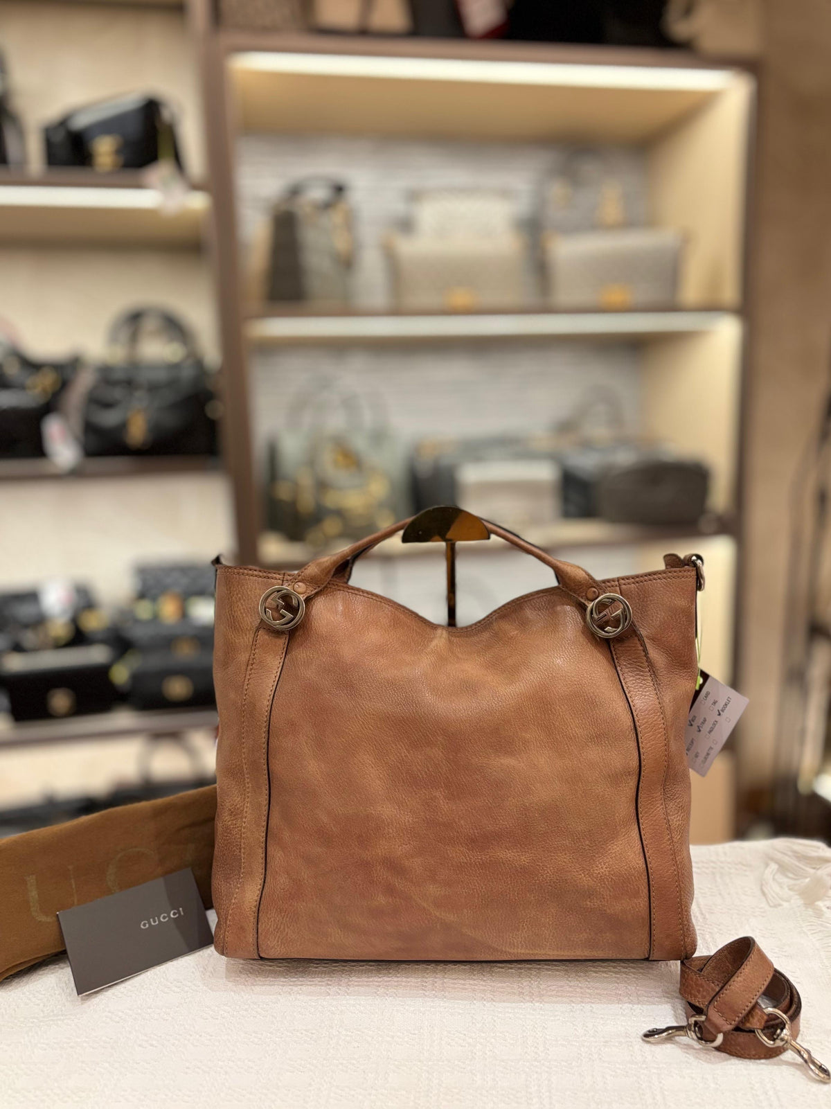 Gucci Miss GG Top Handle Brown