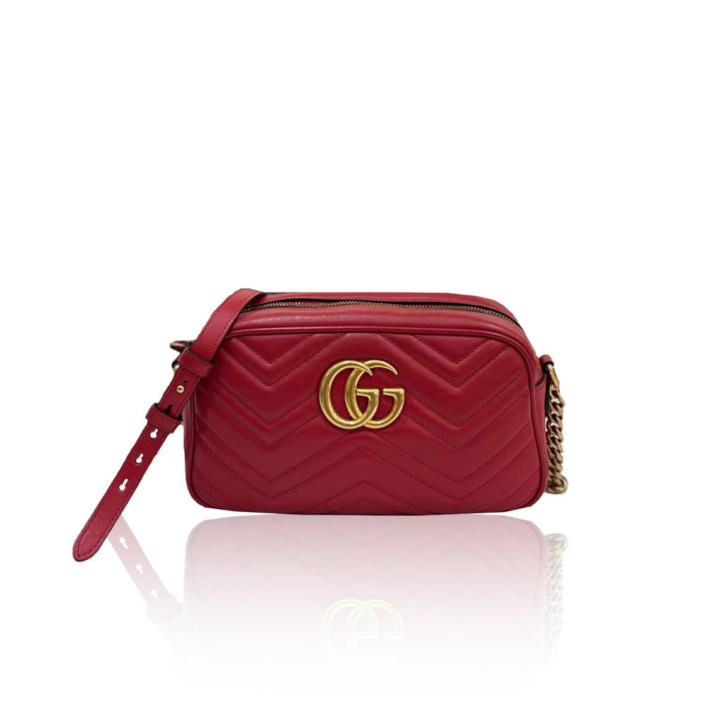 Gucci Marmont Camera Bag Red