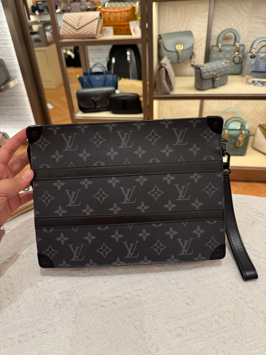 Louis Vuitton Trunk Clutch Monogram Eclipse