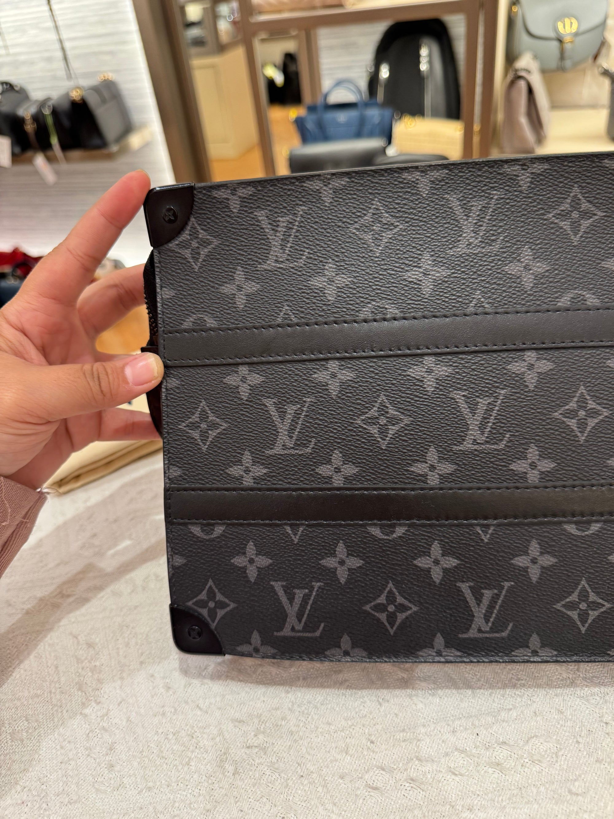 Louis Vuitton Trunk Clutch Monogram Eclipse