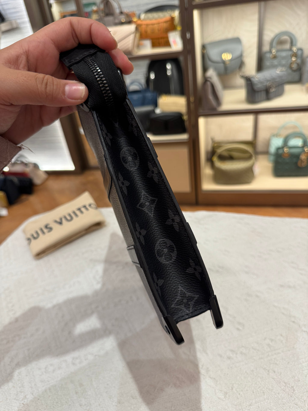 Louis Vuitton Trunk Clutch Monogram Eclipse