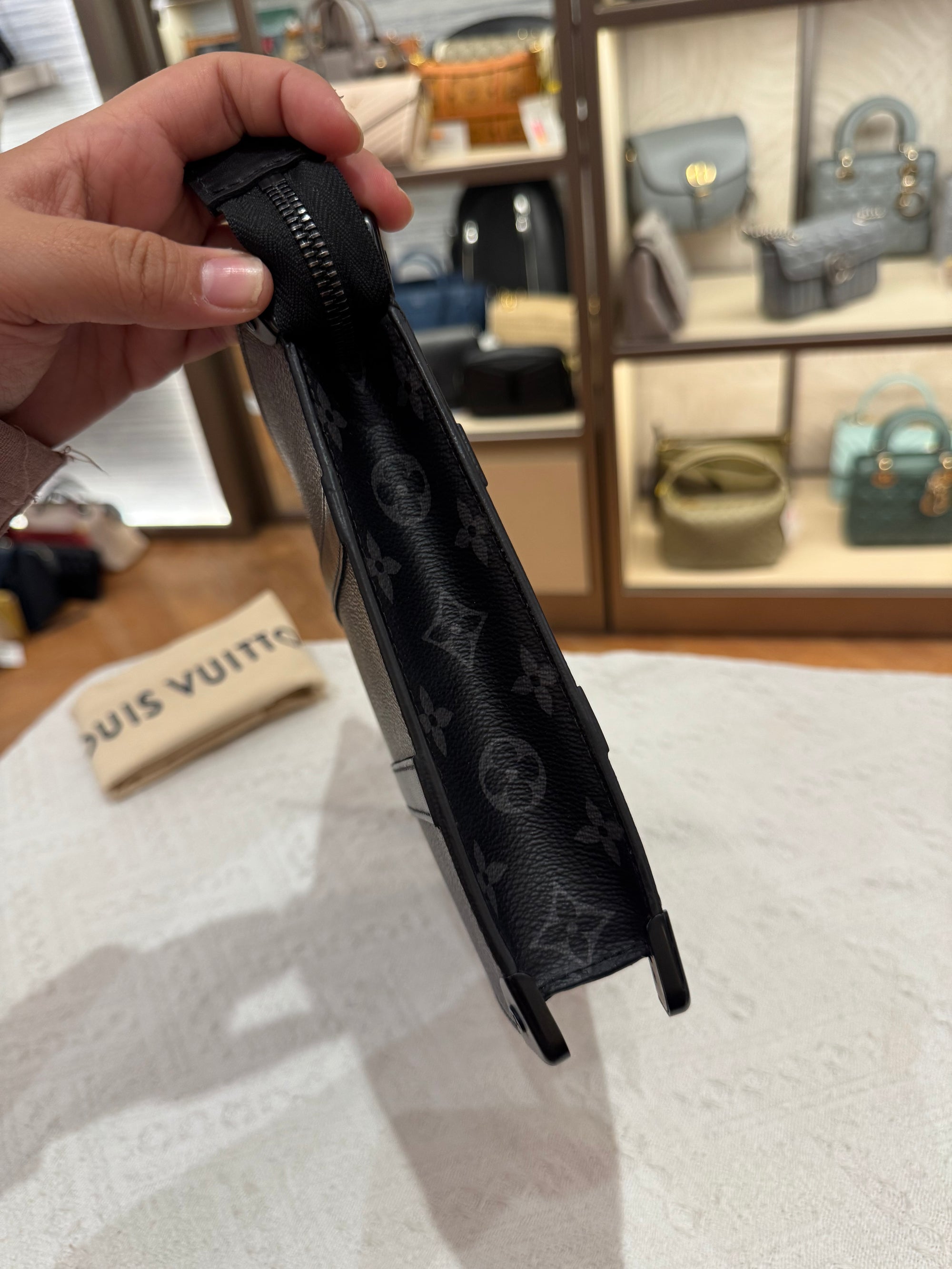 Louis Vuitton Trunk Clutch Monogram Eclipse