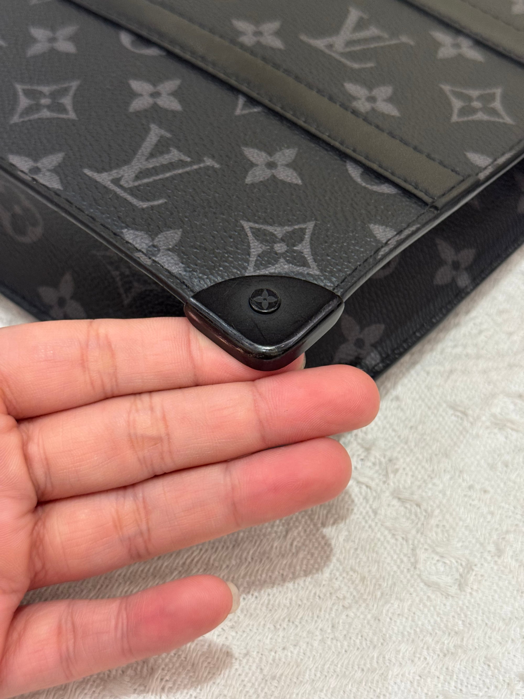 Louis Vuitton Trunk Clutch Monogram Eclipse