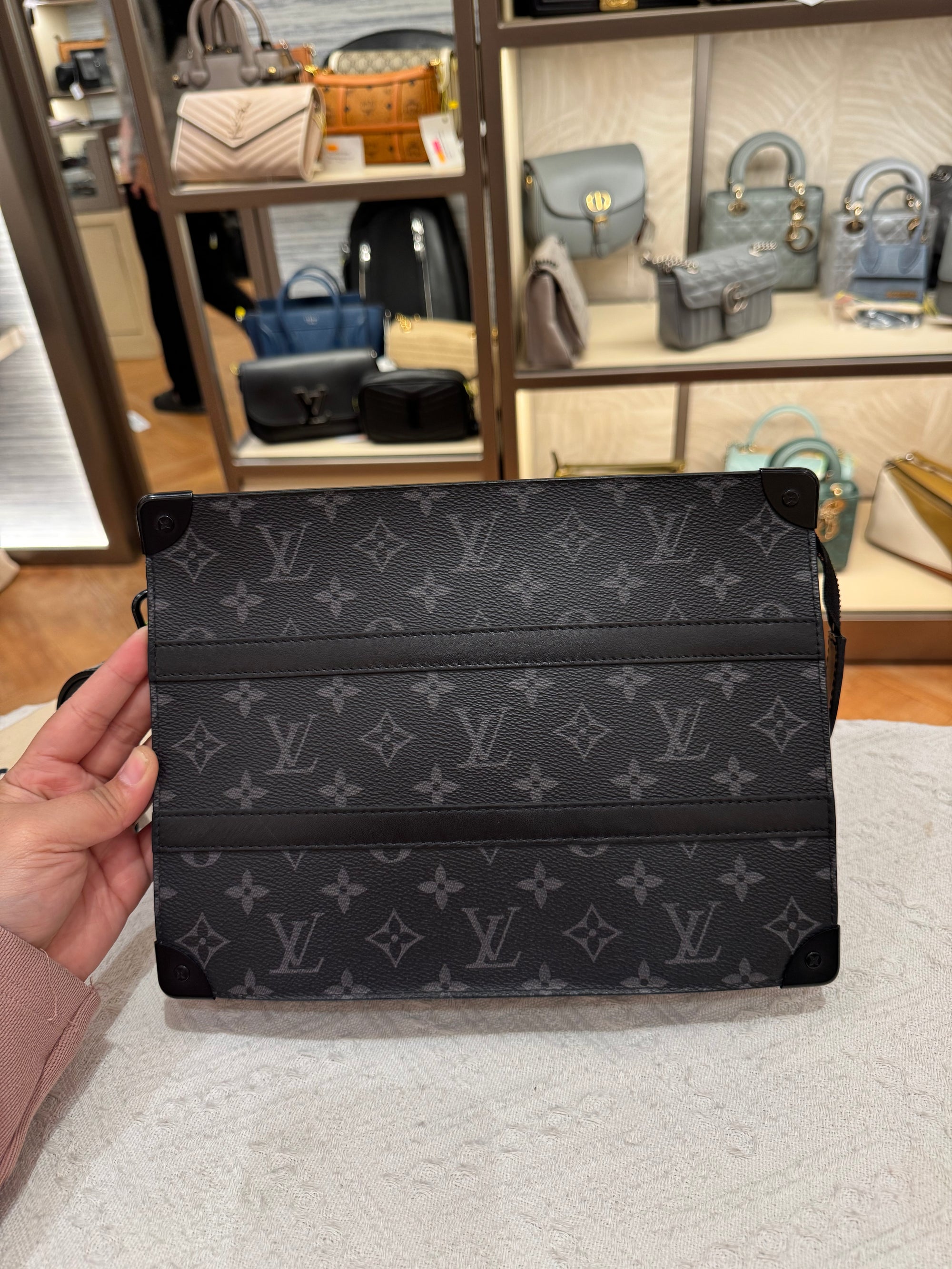 Louis Vuitton Trunk Clutch Monogram Eclipse