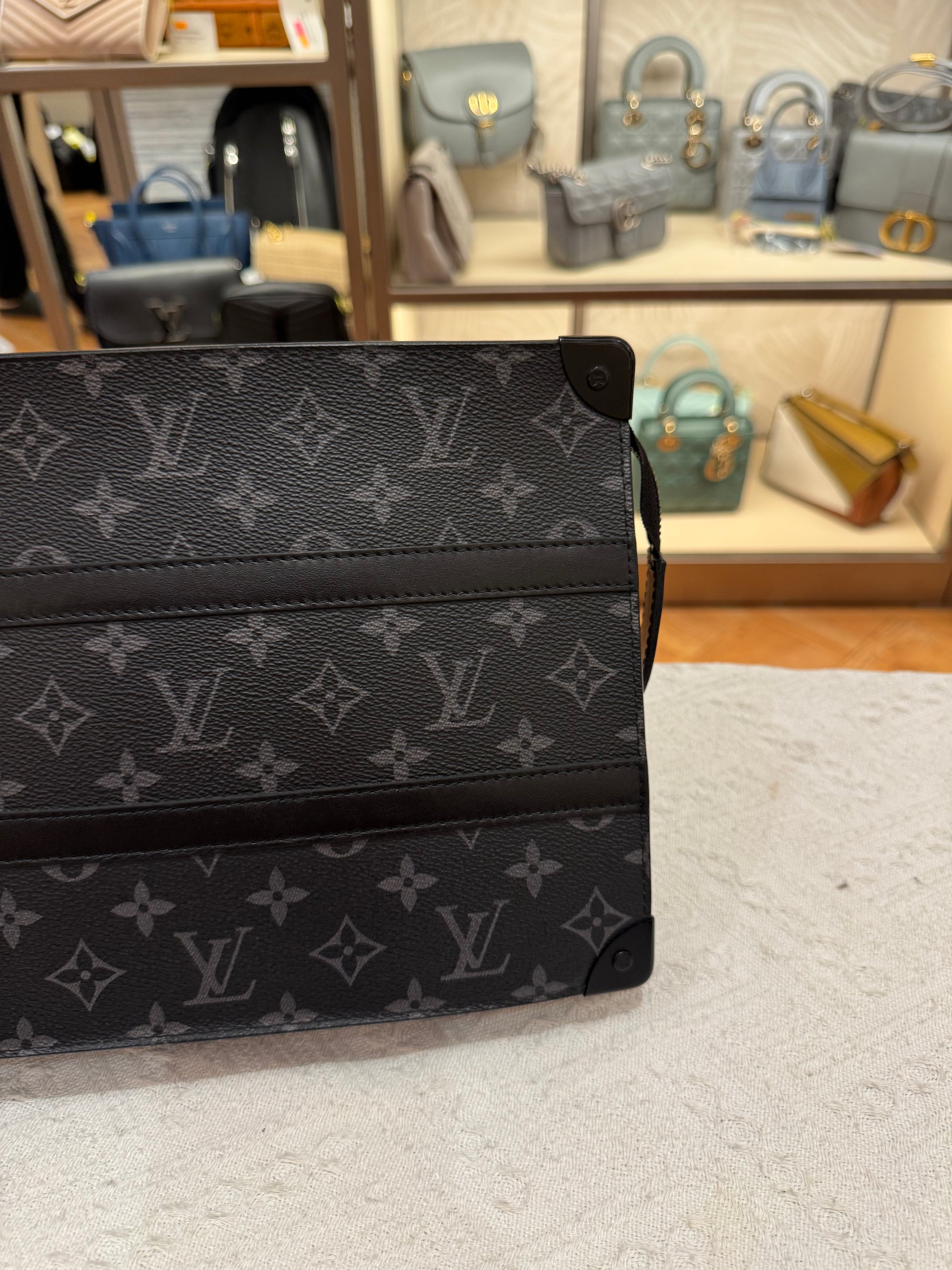 Louis Vuitton Trunk Clutch Monogram Eclipse