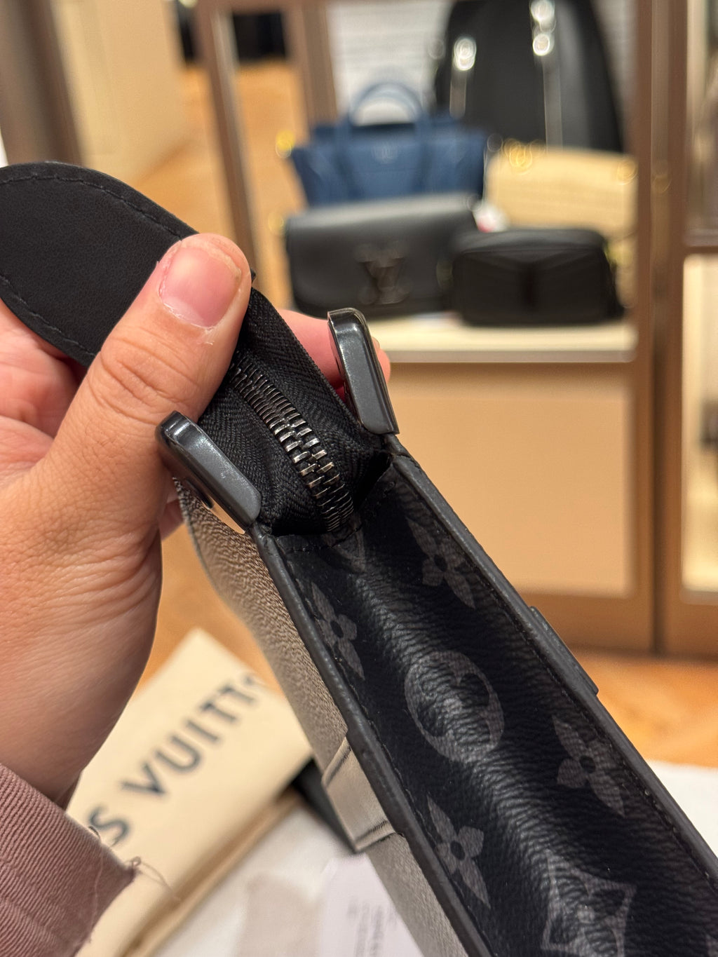 Louis Vuitton Trunk Clutch Monogram Eclipse