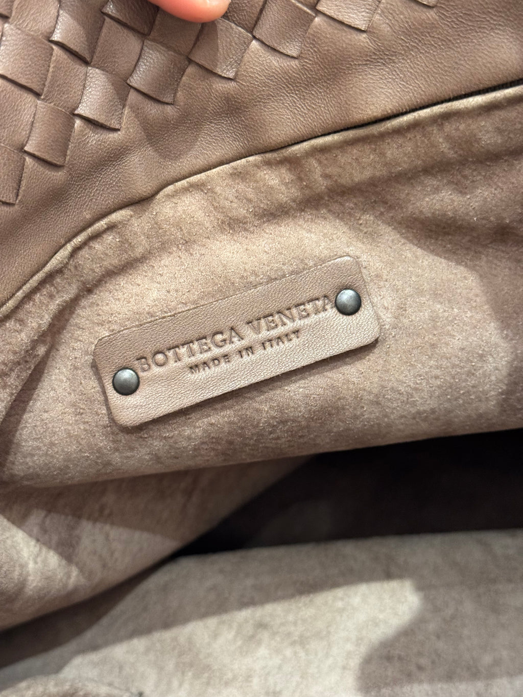 Bottega Veneta Tote Interciato Brown