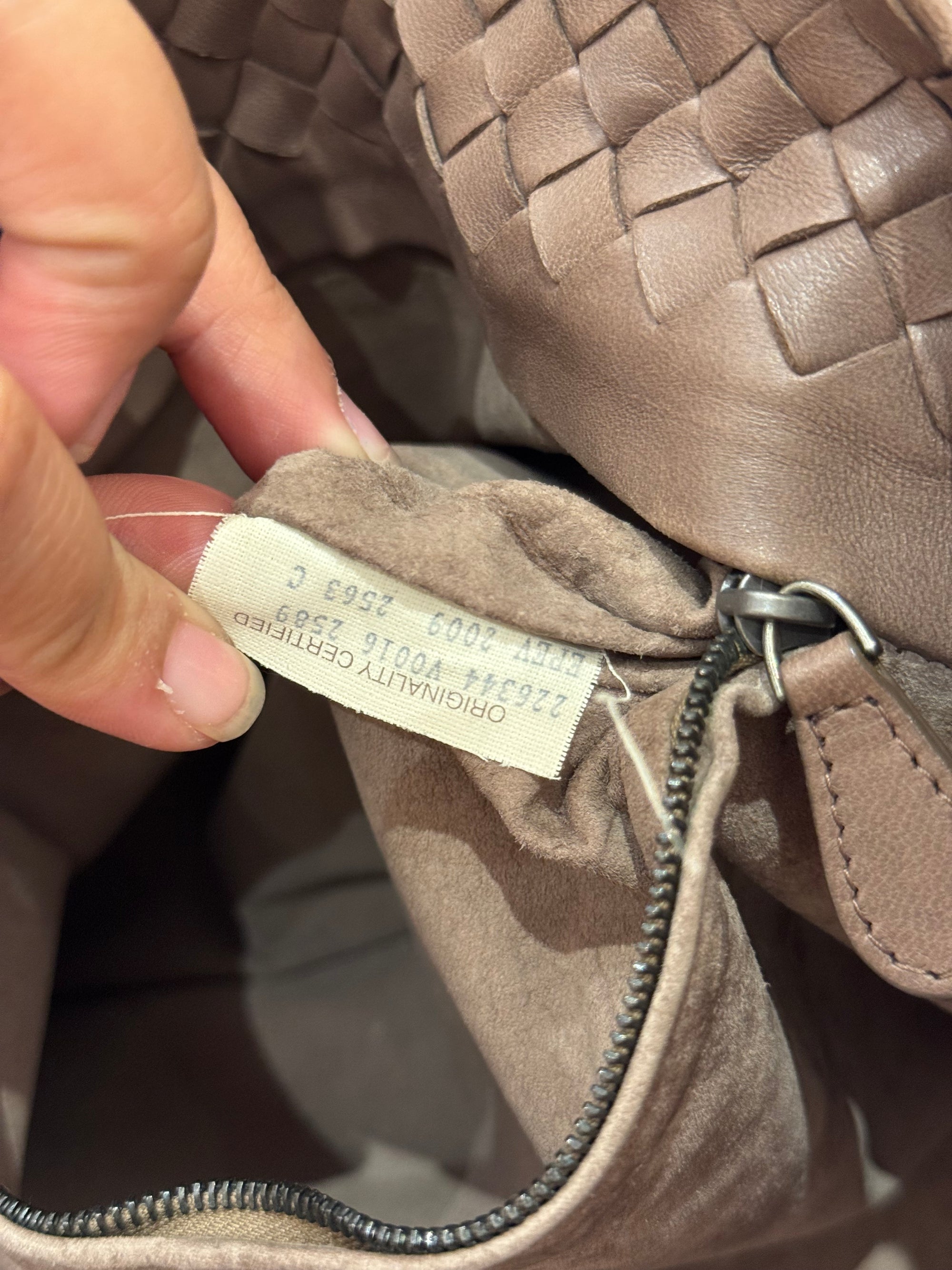 Bottega Veneta Tote Interciato Brown