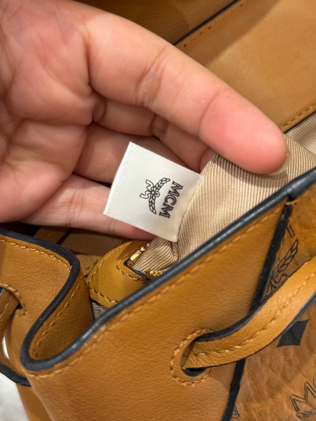 MCM Backpack Cognac