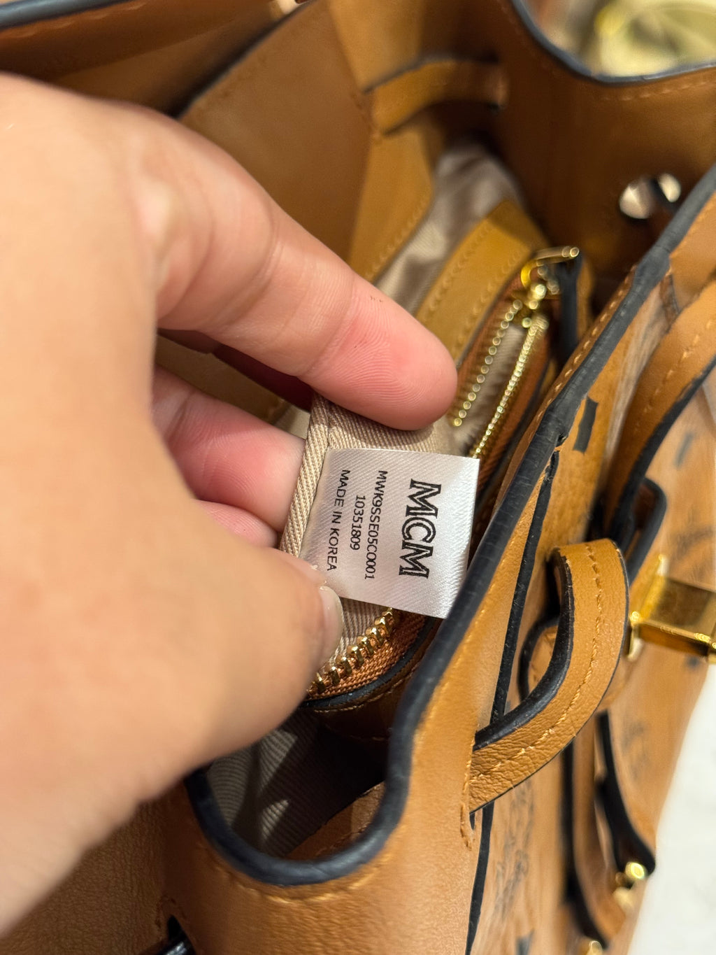 MCM Backpack Cognac